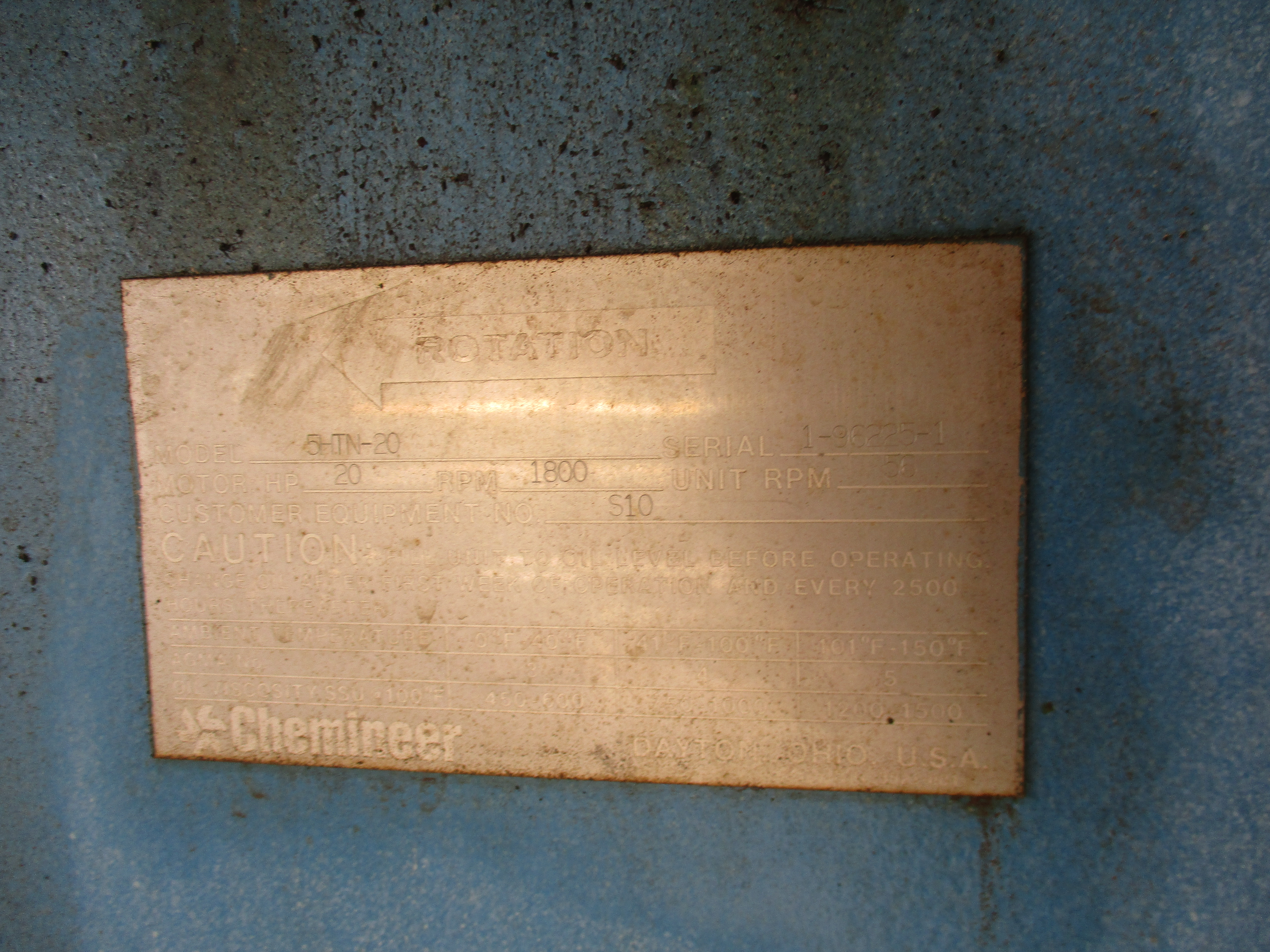 Stainless Steel 316 Evans & Sons Tank - IPP# 232062