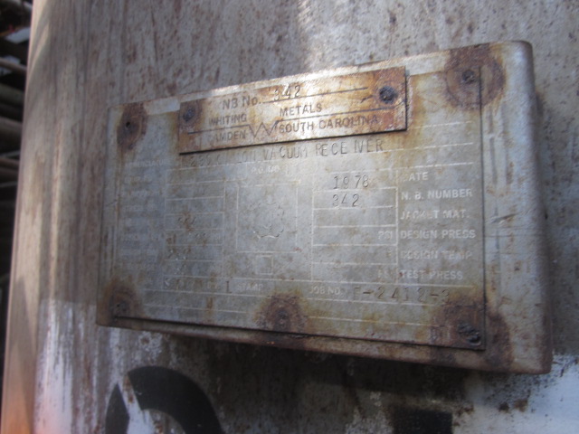 Stainless Steel 304 Whiting Metals, Inc. Tank - IPP# 232093