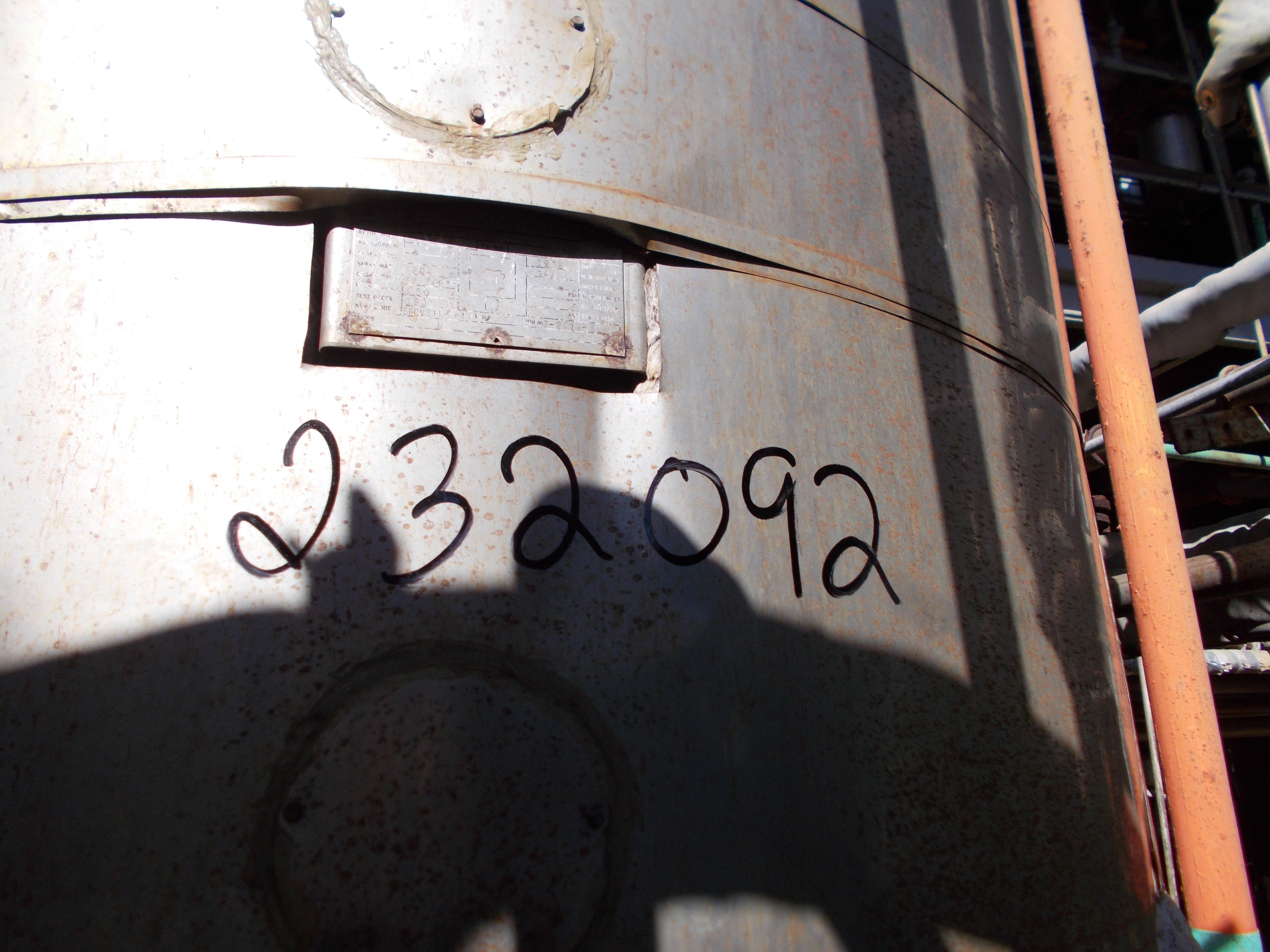 Stainless Steel 304 Whiting Metals, Inc. Tank - IPP# 232092