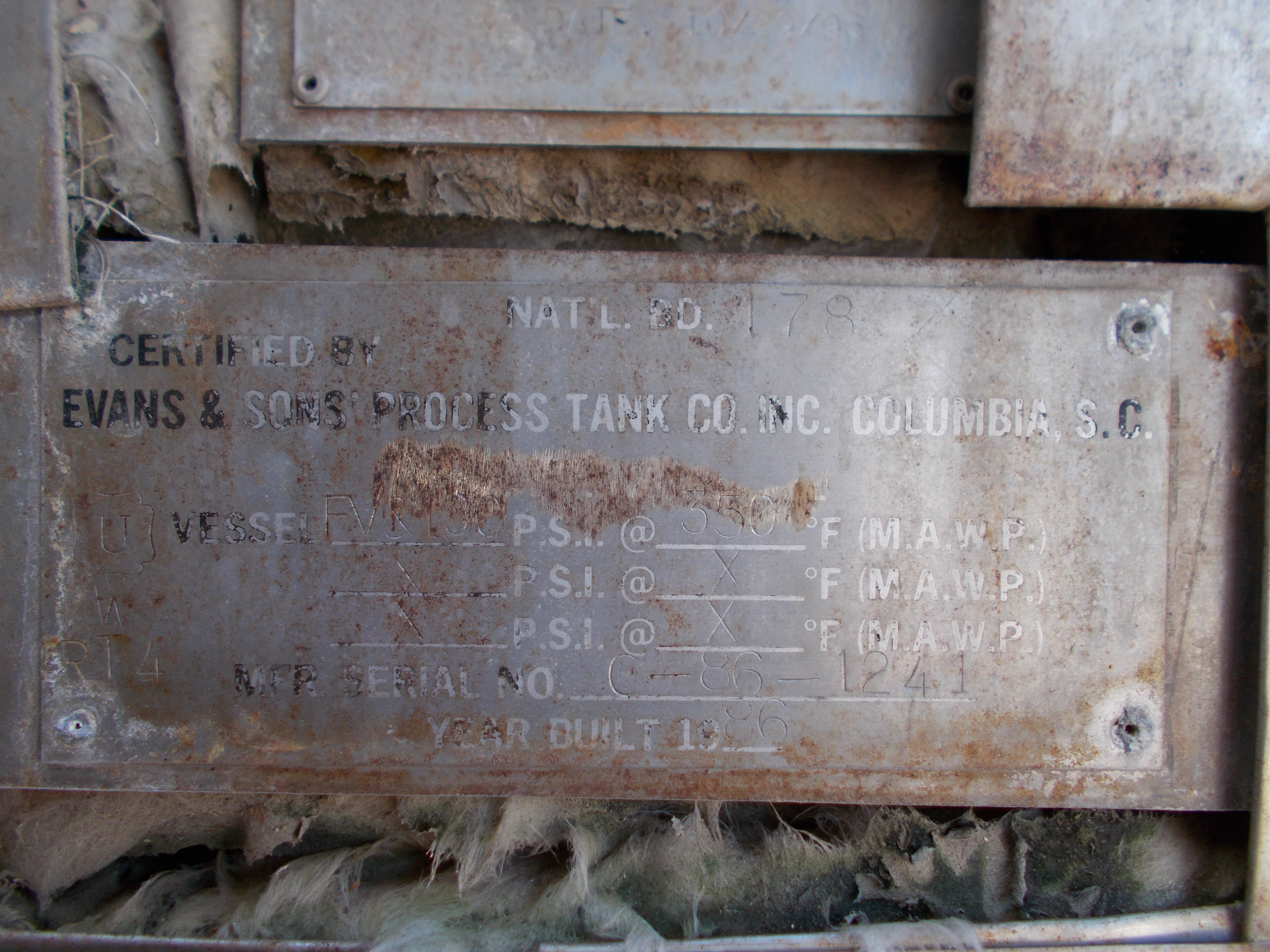 Stainless Steel 304 Evans & Sons Tank - IPP# 232169