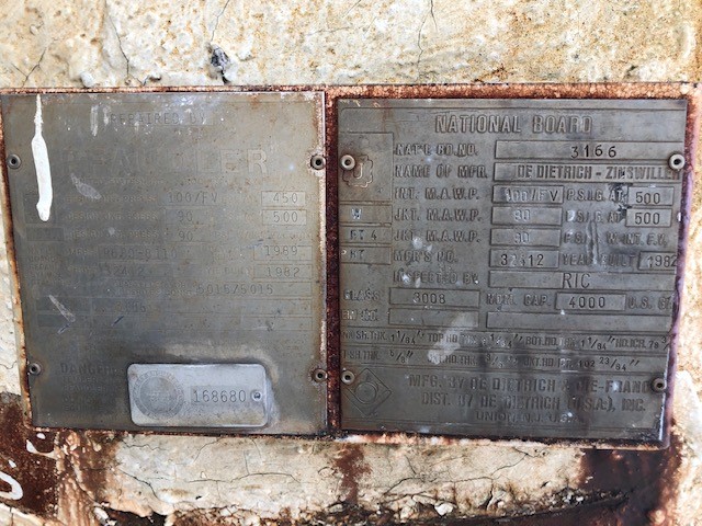 Glasslined DeDietrich SA Batch Type Body Only Reactor - IPP# 232526