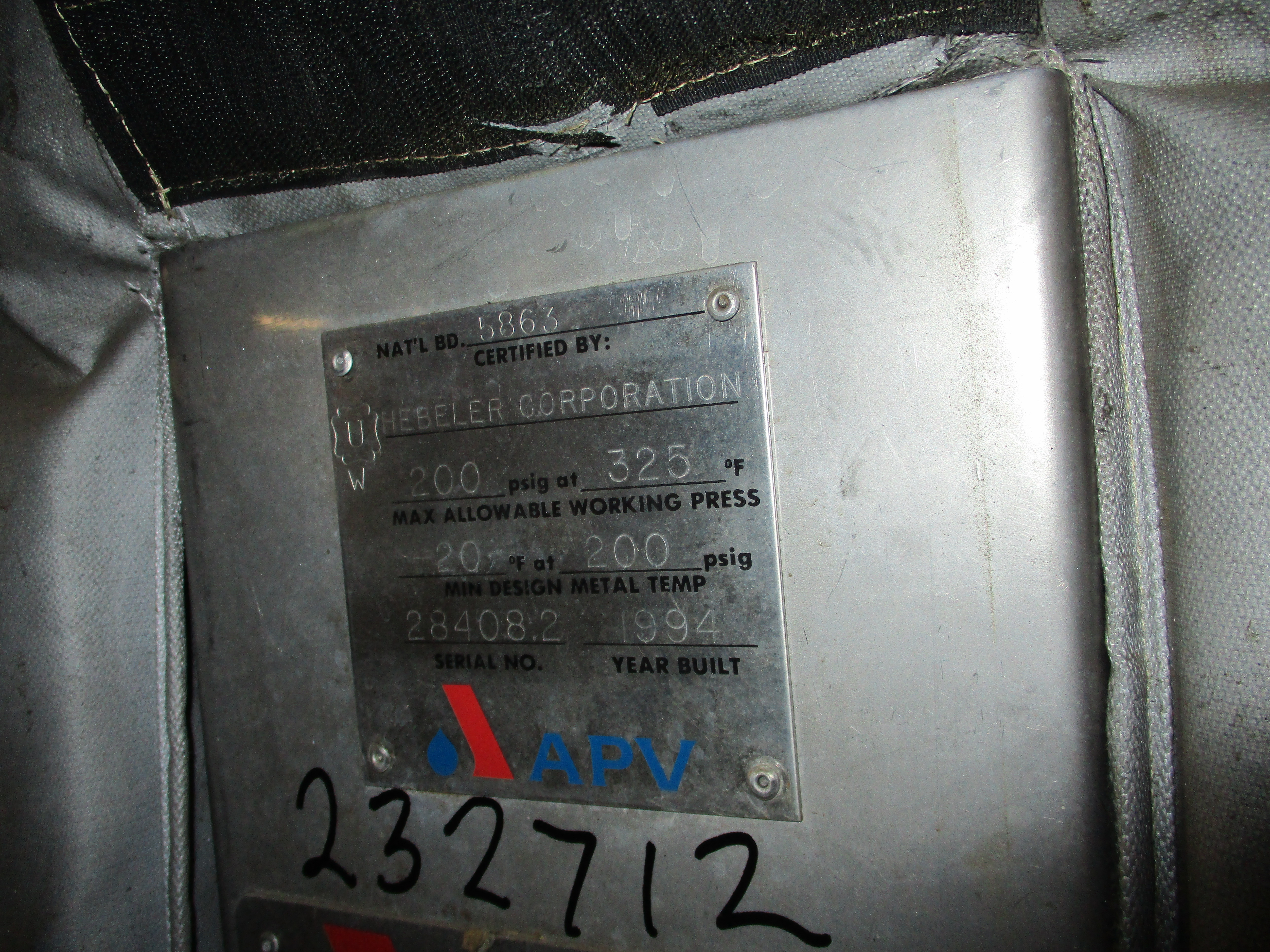 Stainless Steel 316 Plate and Frame Heat Exchanger - IPP# 232712