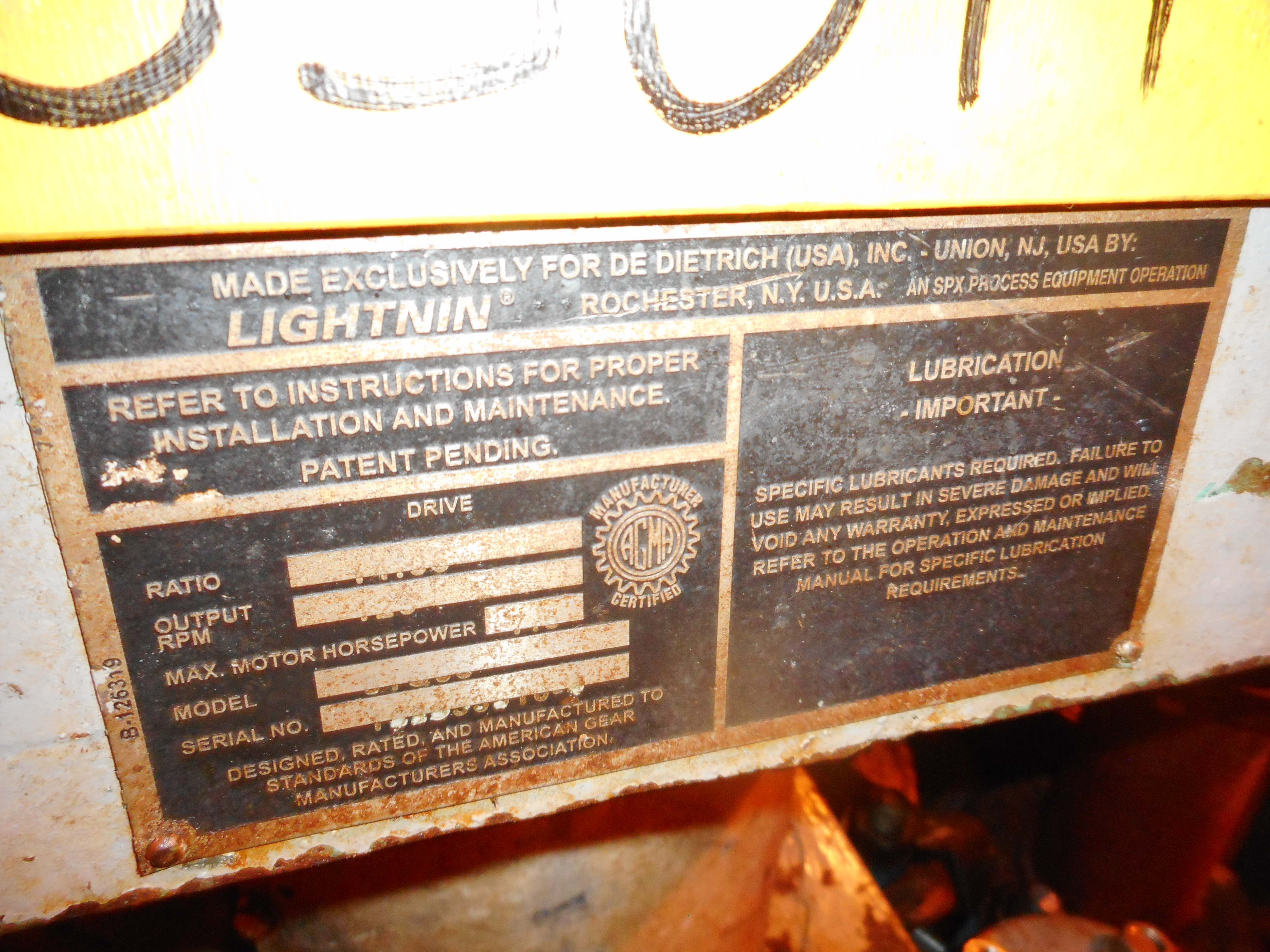 Glasslined Ceramic Coatings WT Batch-Type Agitated Reactor - IPP# 233014
