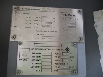 Glasslined Thale Batch Type Body Only Reactor - IPP# 233275