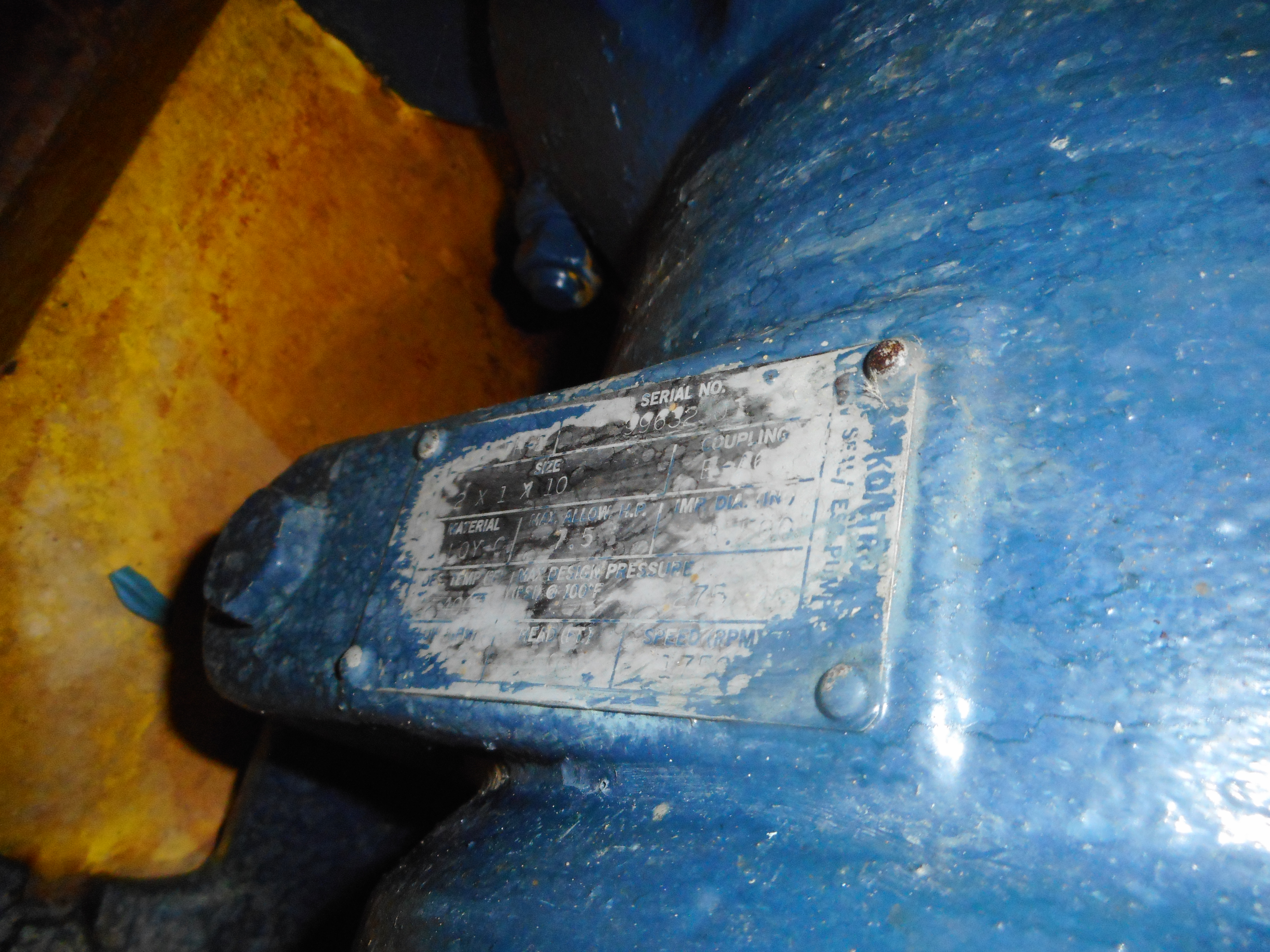 Stainless Steel 316 Kontro Centrifugal Pump - IPP# 233398
