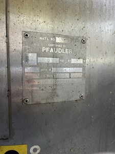 Glasslined Pfaudler Batch-Type Agitated Reactor - IPP# 233731