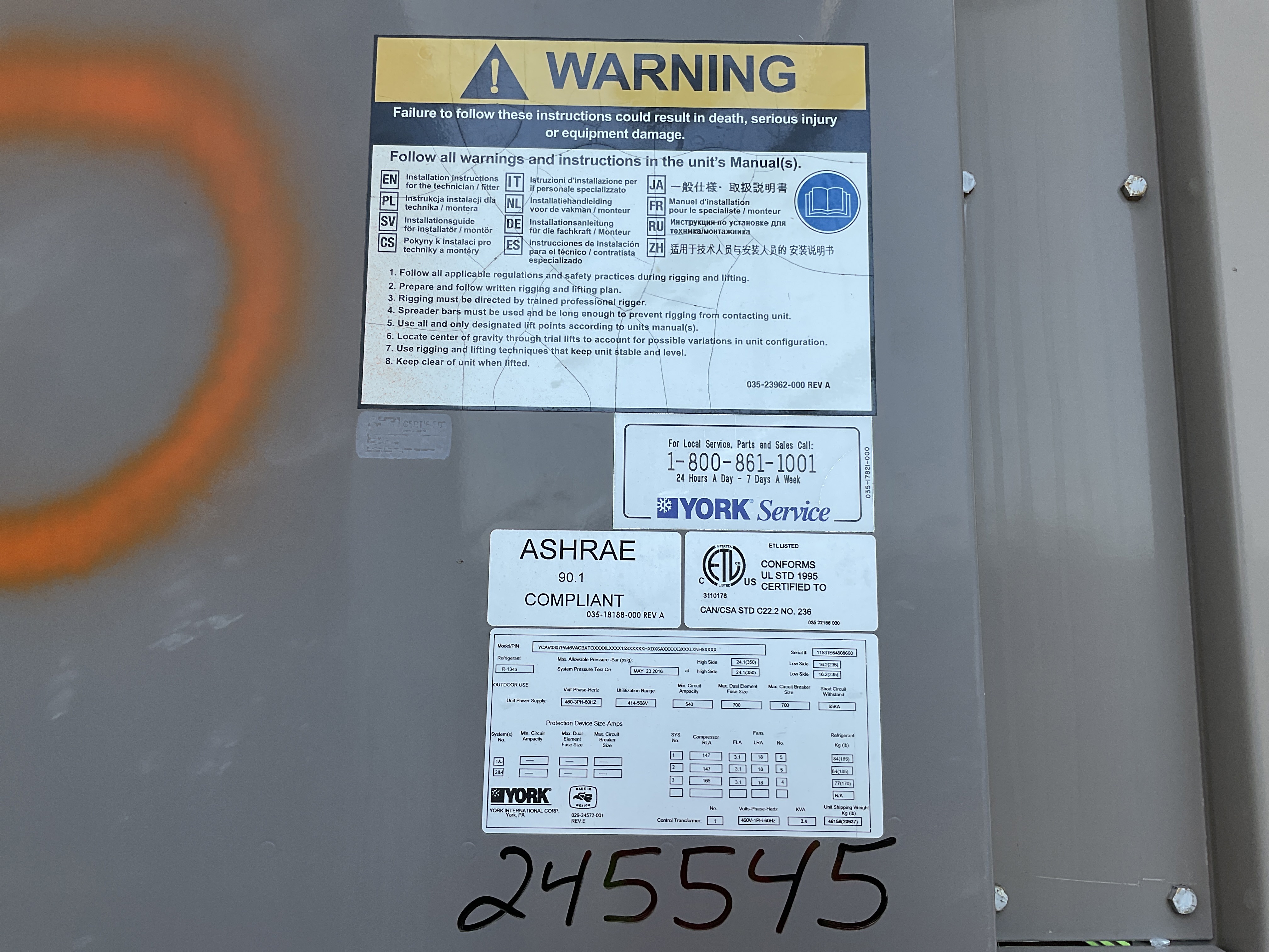 Carbon Steel Air Cooled Chiller - IPP# 245545