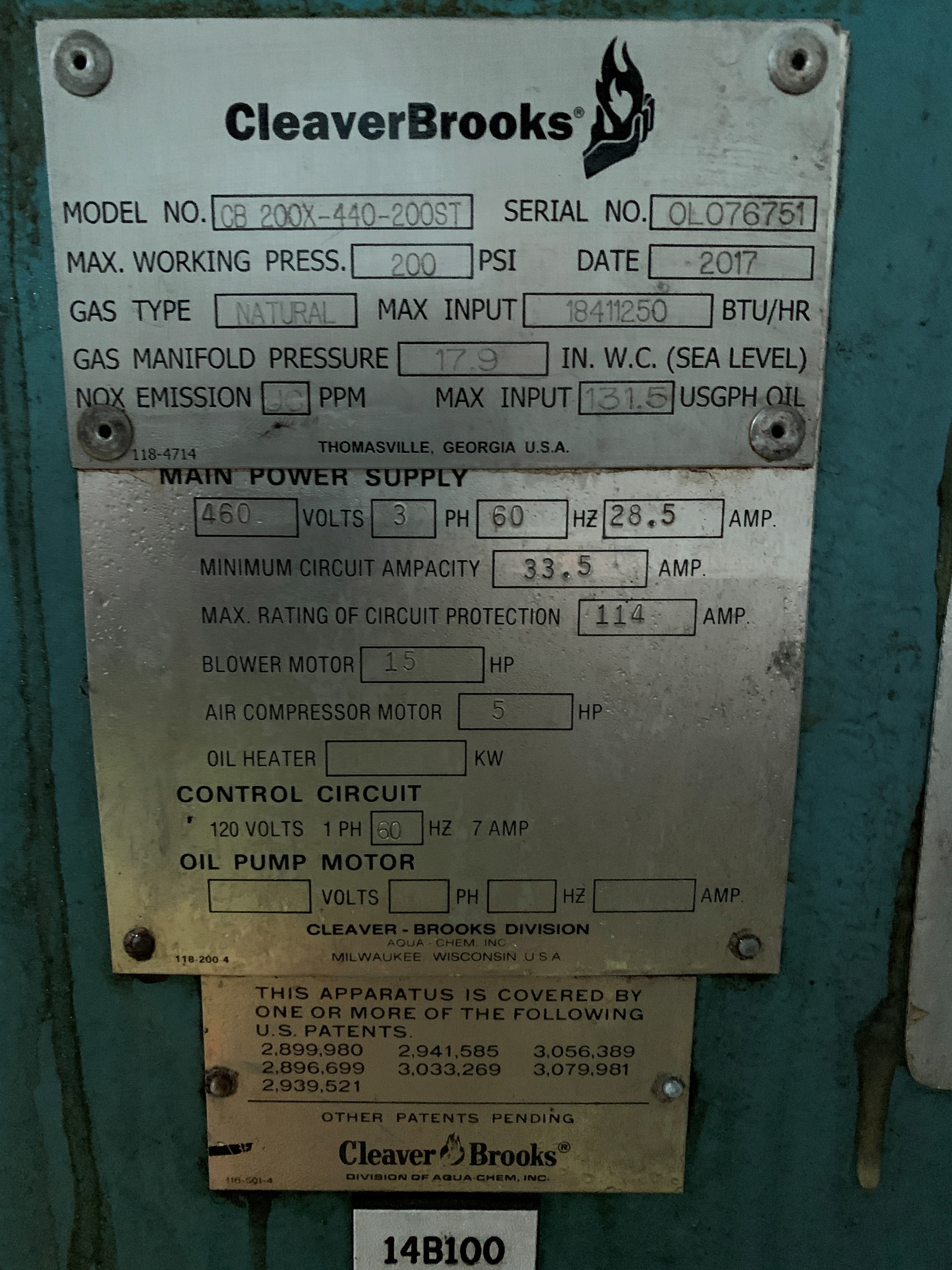 Carbon Steel Steam Boiler - IPP# 245587
