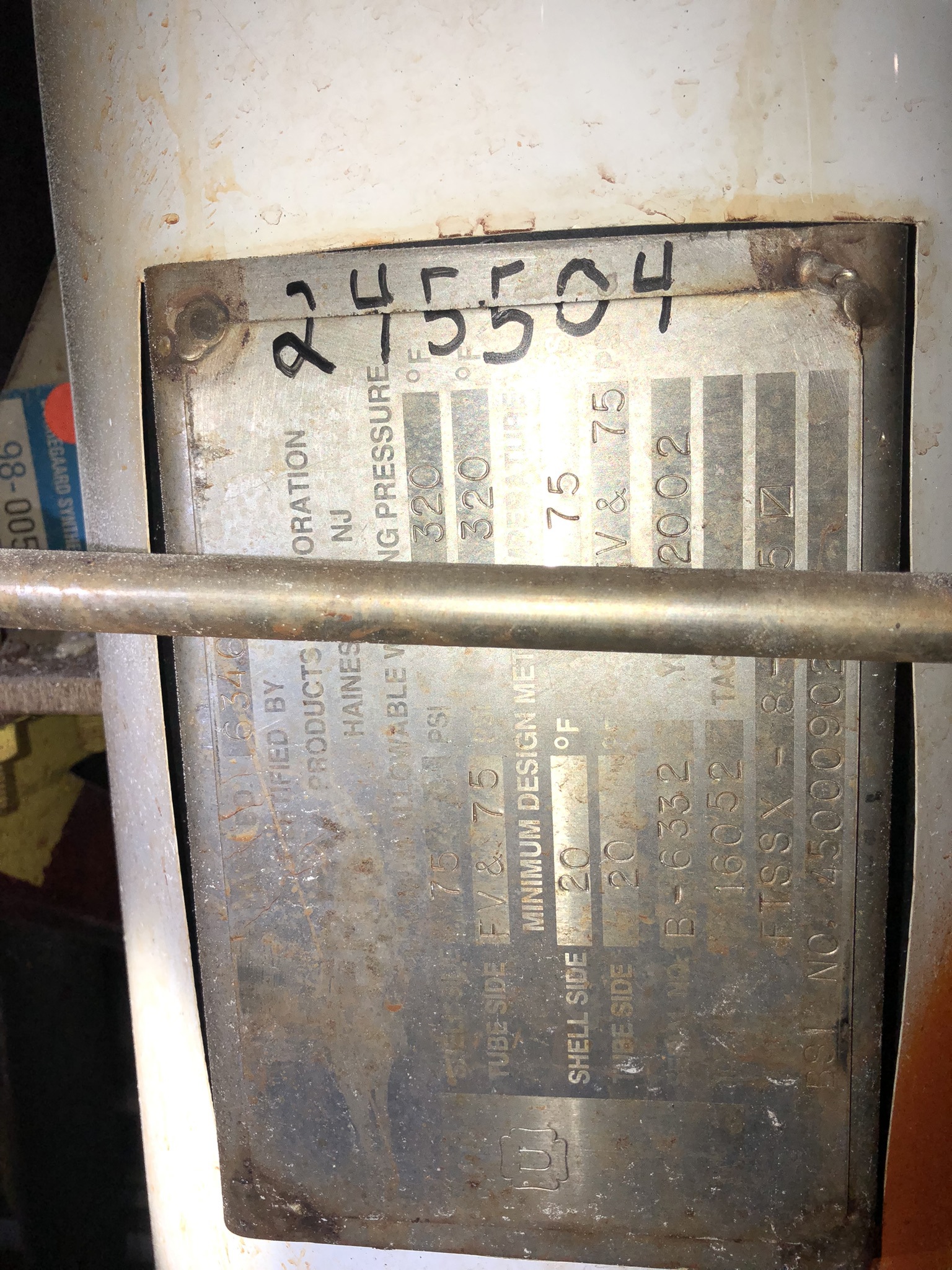 Stainless Steel 304 Shell and Tube Heat Exchanger - IPP# 245504