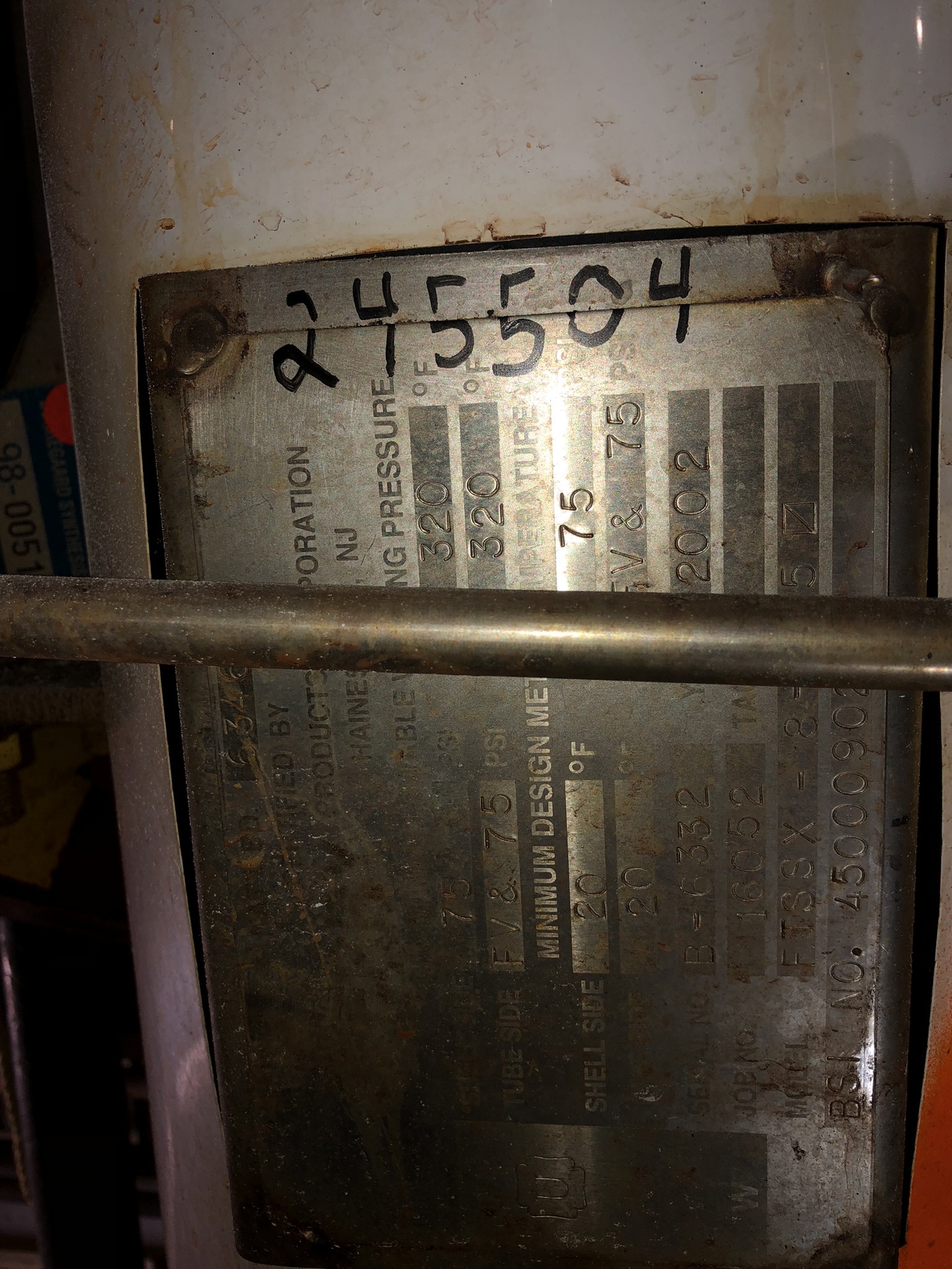 Stainless Steel 304 Shell and Tube Heat Exchanger - IPP# 245504