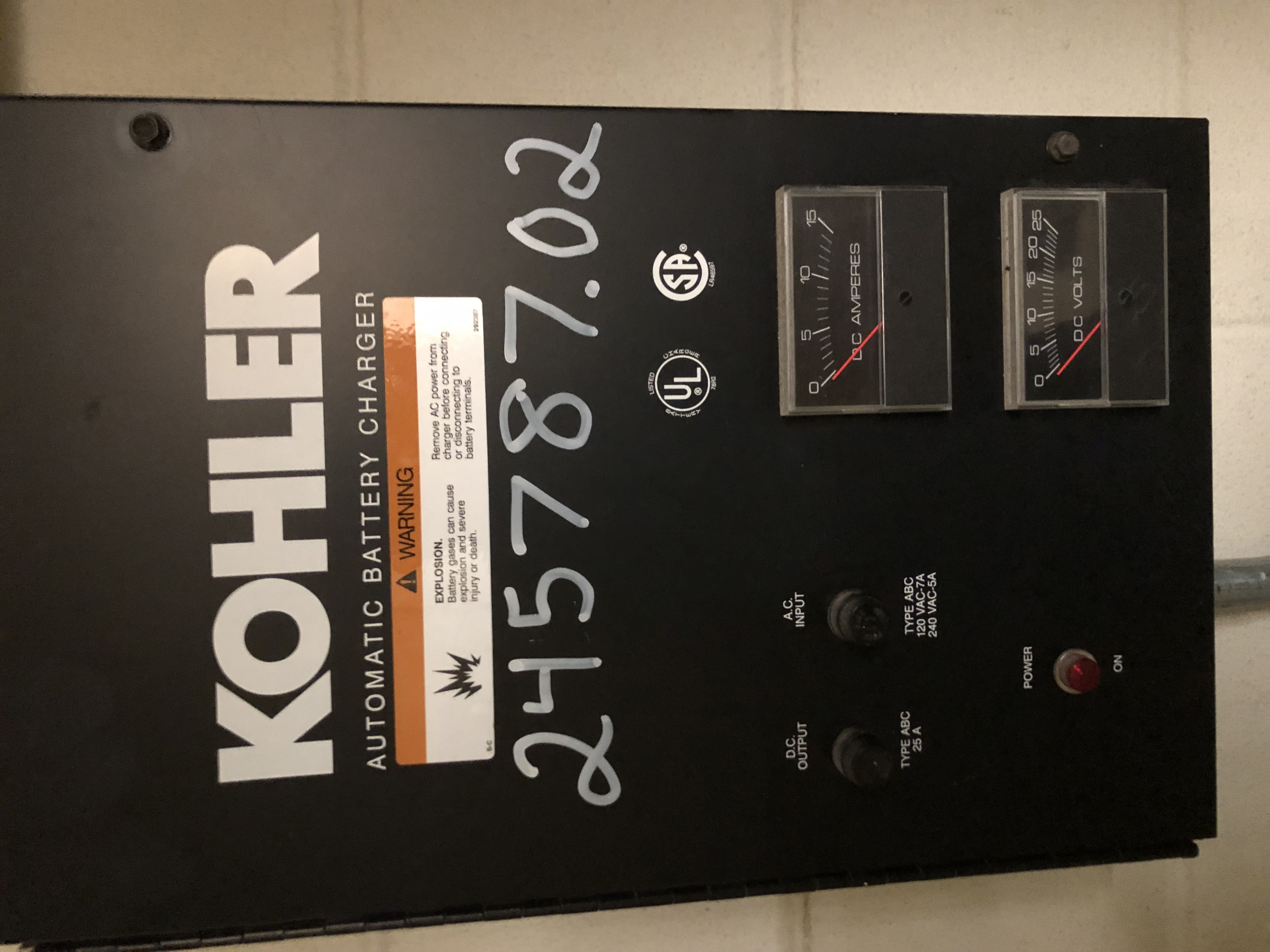 150 kW Kohler Diesel Generator – 600 A, 240 V 3-Phase Emergency Backup - IPP# 245787