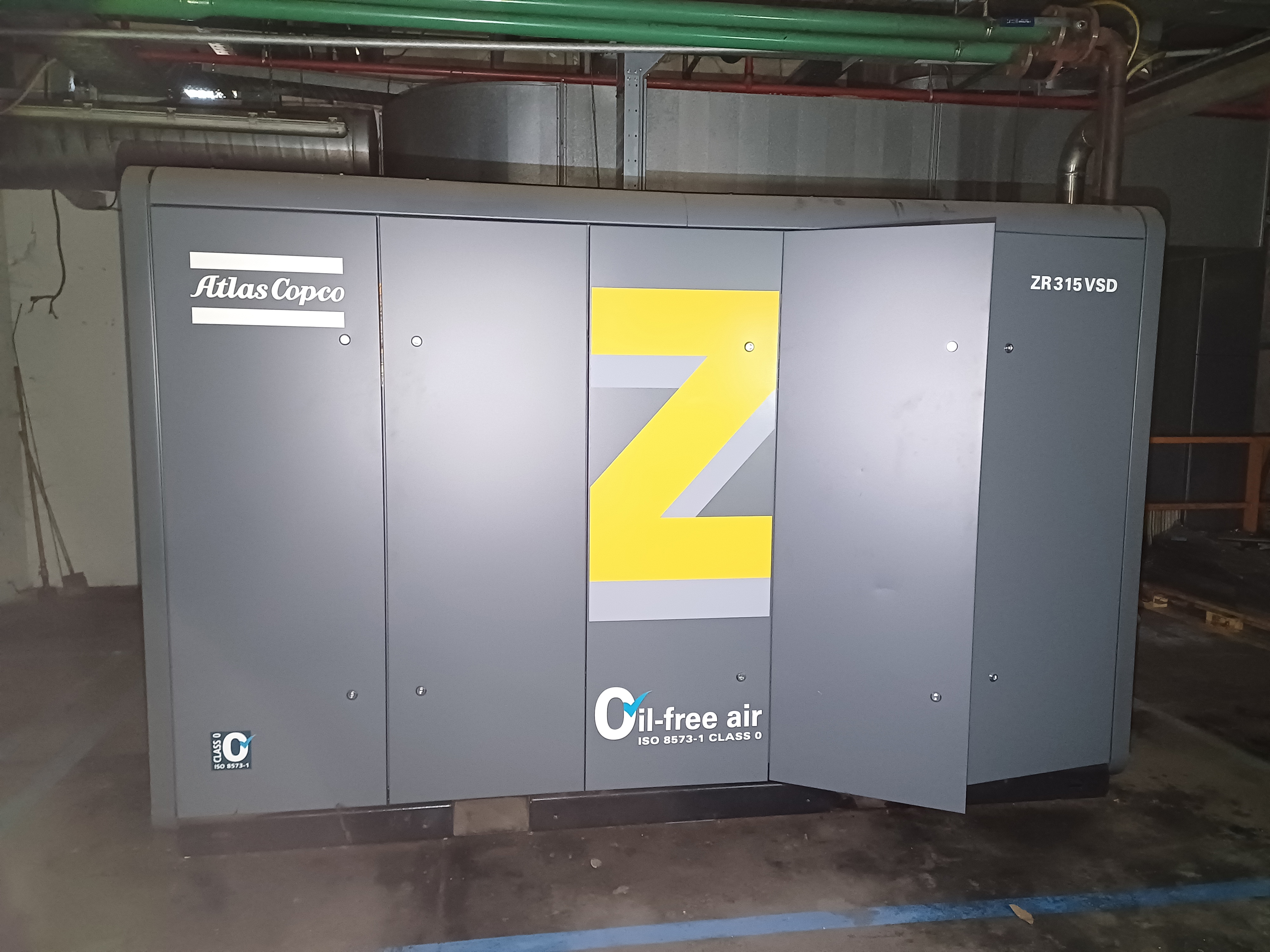 Carbon Steel Atlas Copco ZR 315 VSD Rotary Compressor - IPP# 245813
