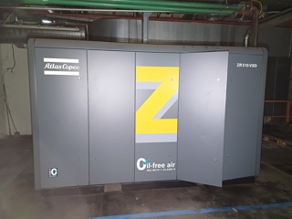 Carbon Steel Atlas Copco ZR 315 VSD Rotary Compressor
