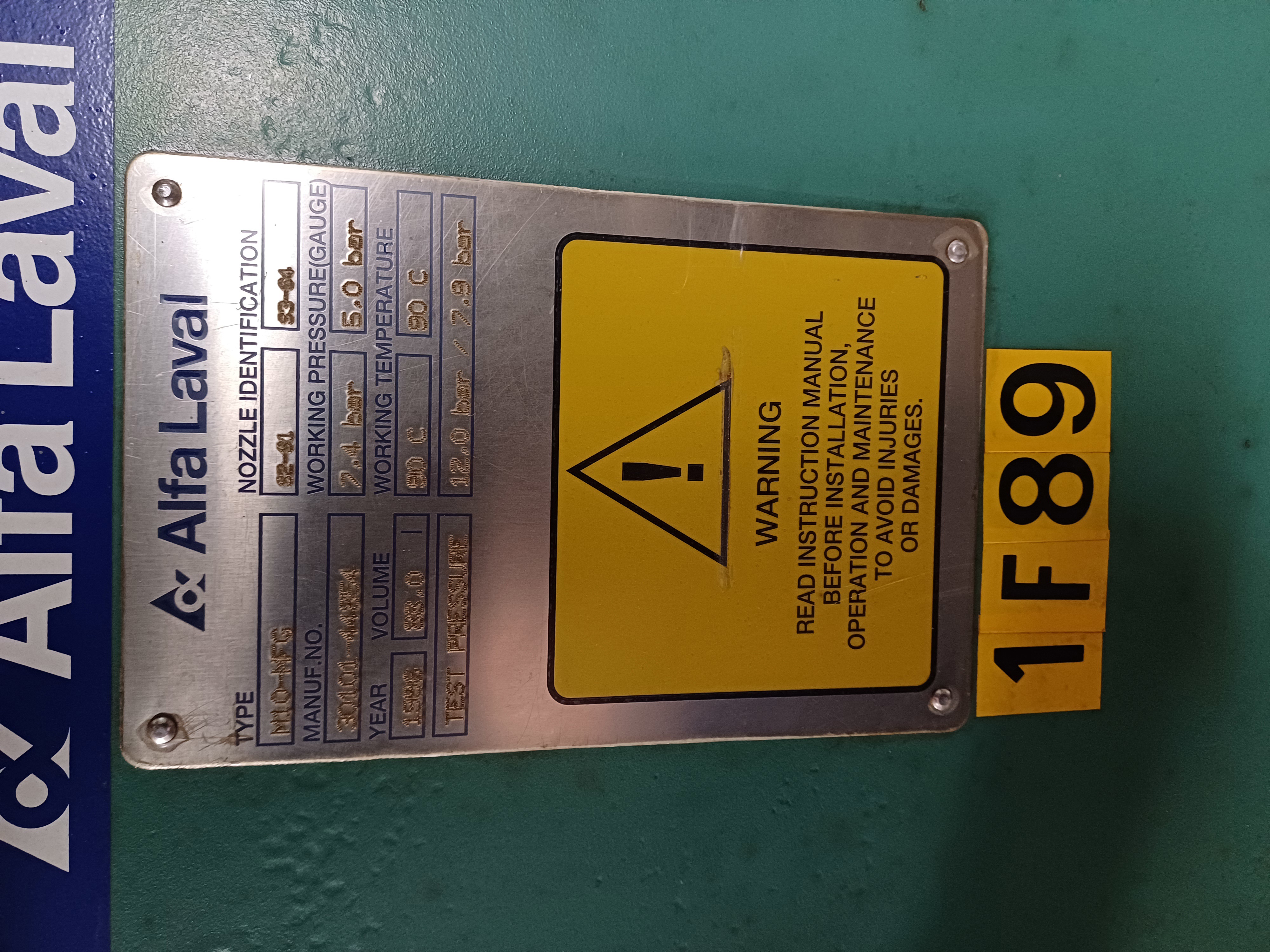  Plate and Frame Heat Exchanger 21.1 m² (227.1 ft²) Stainless Steel 316 For Sale - IPP# 245824