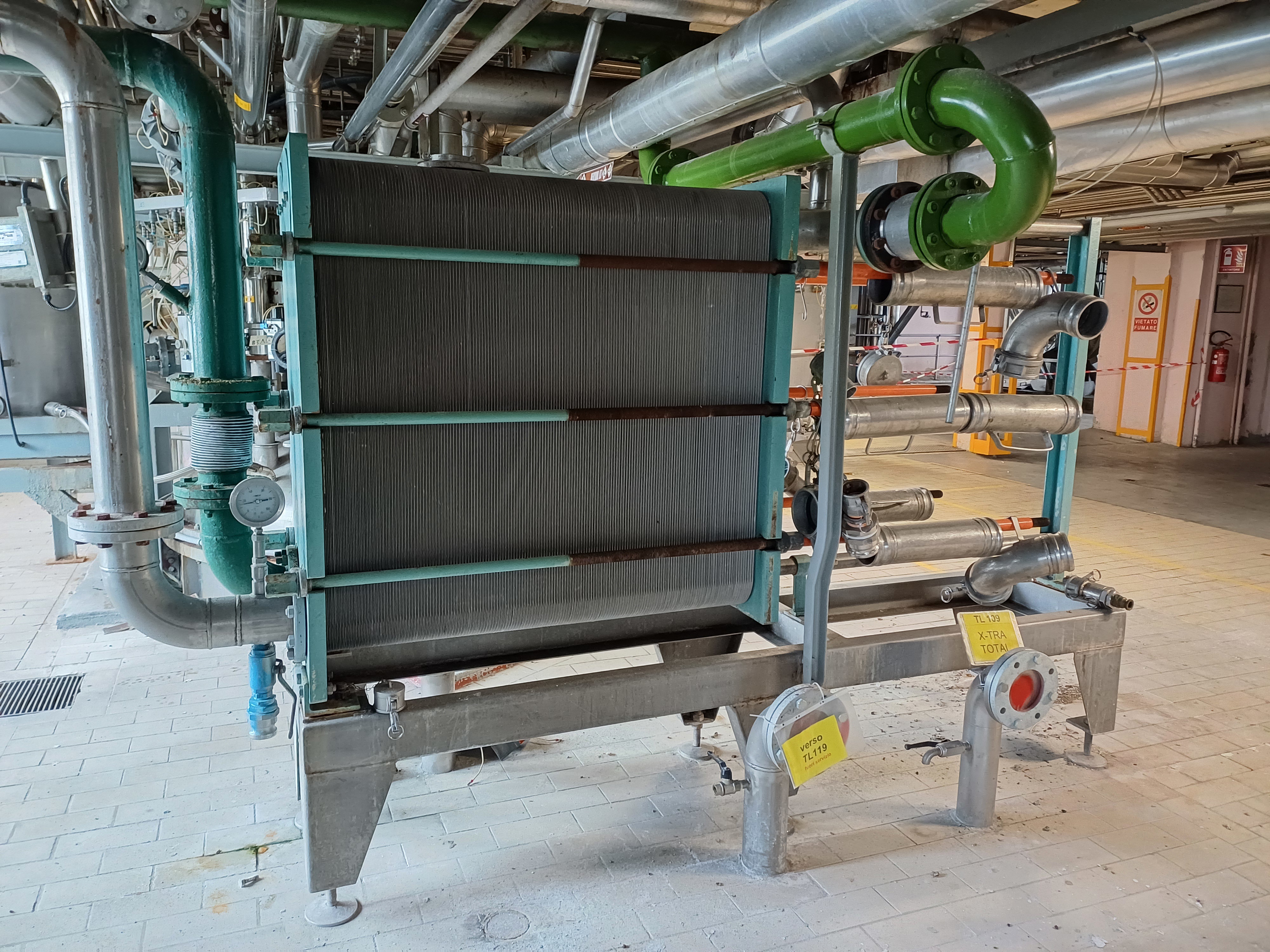  Plate and Frame Heat Exchanger 108.8 m² (1,150 ft²) Stainless Steel 316 For Sale - IPP# 245826