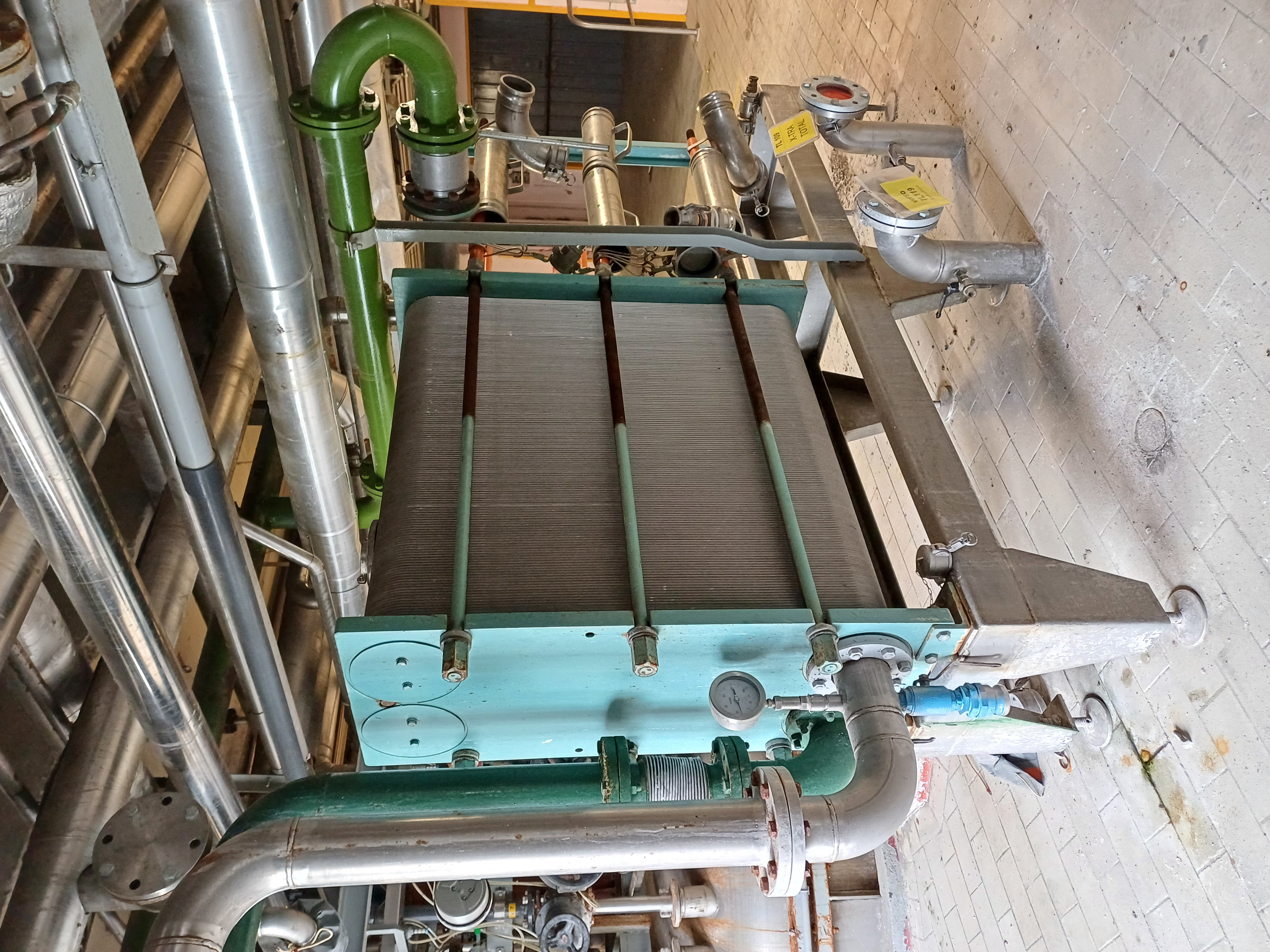  Plate and Frame Heat Exchanger 108.8 m² (1,150 ft²) Stainless Steel 316 For Sale - IPP# 245826