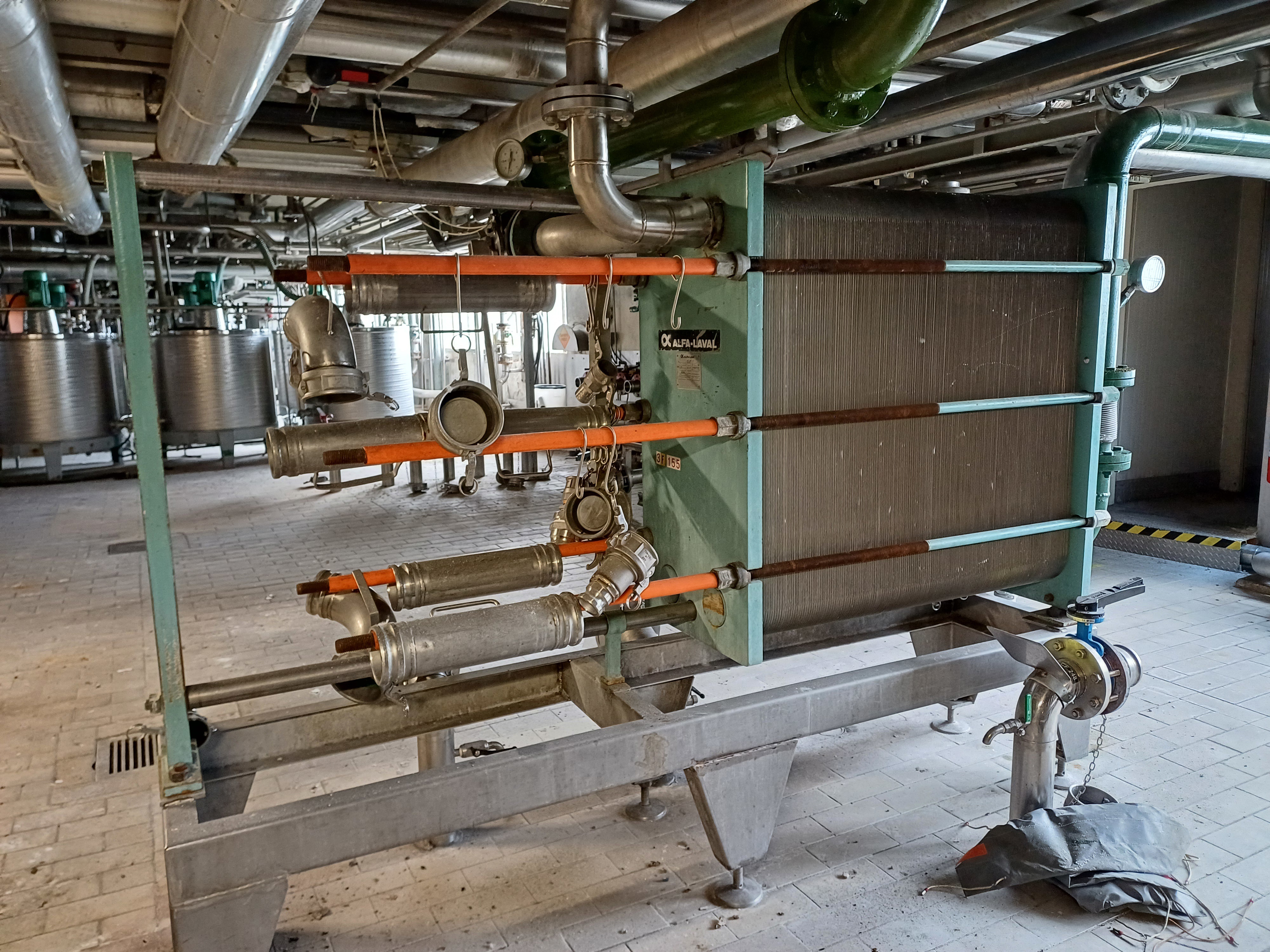  Plate and Frame Heat Exchanger 108.8 m² (1,150 ft²) Stainless Steel 316 For Sale - IPP# 245826