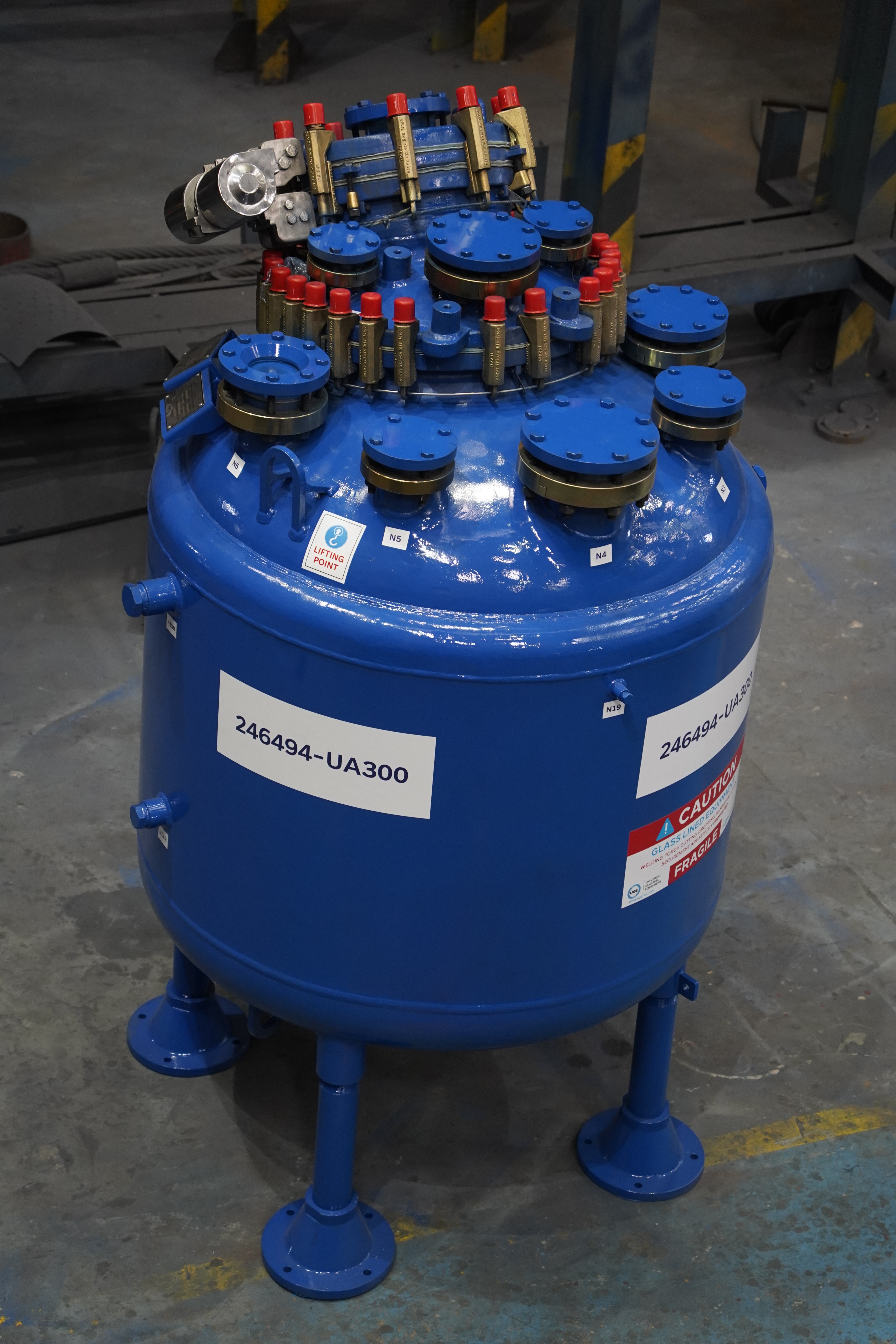 New Glasslined UGE UA-300 Batch Type Reactor Body - IPP# 246494