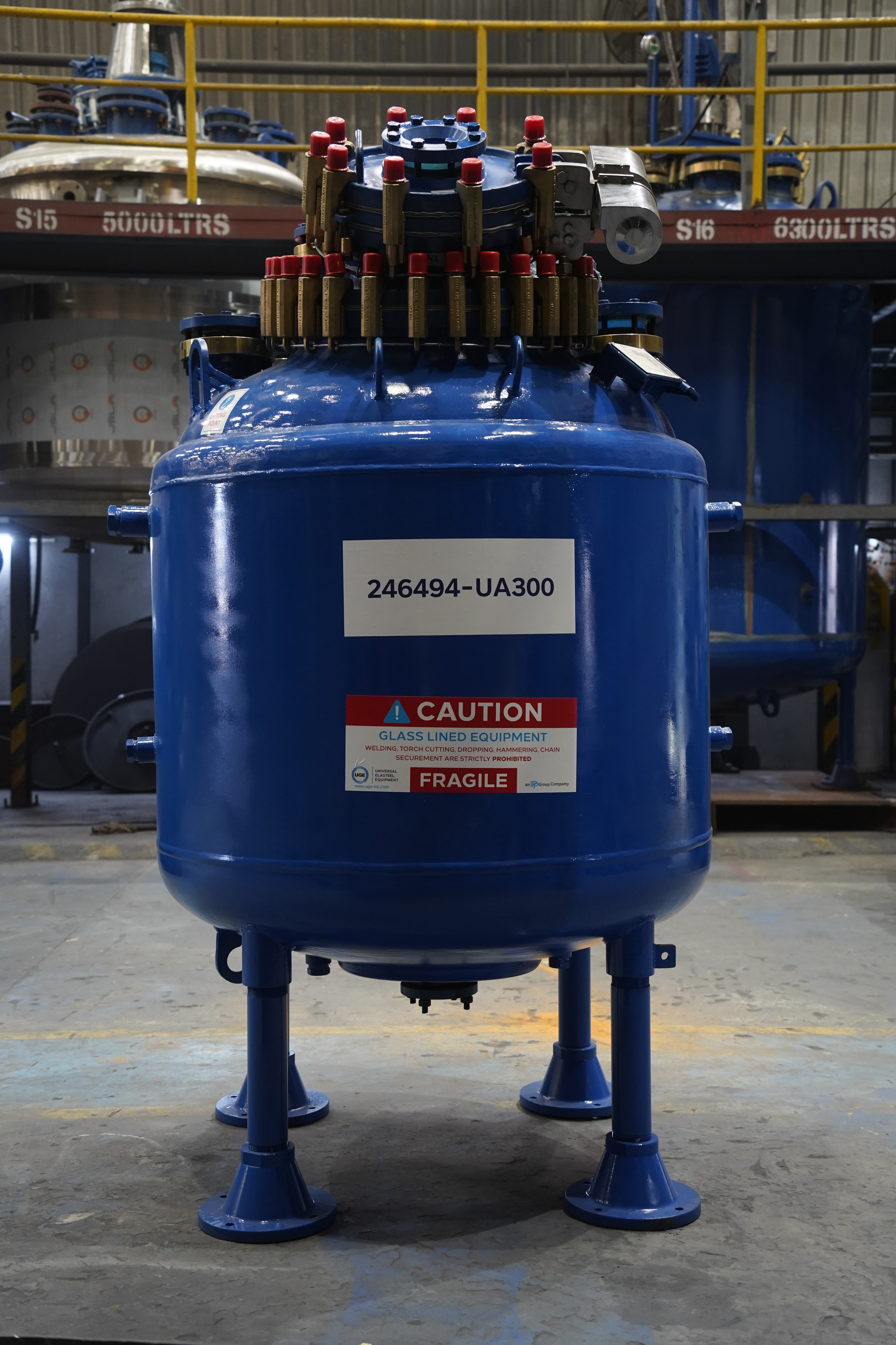 New Glasslined UGE UA-300 Batch Type Reactor Body - IPP# 246494