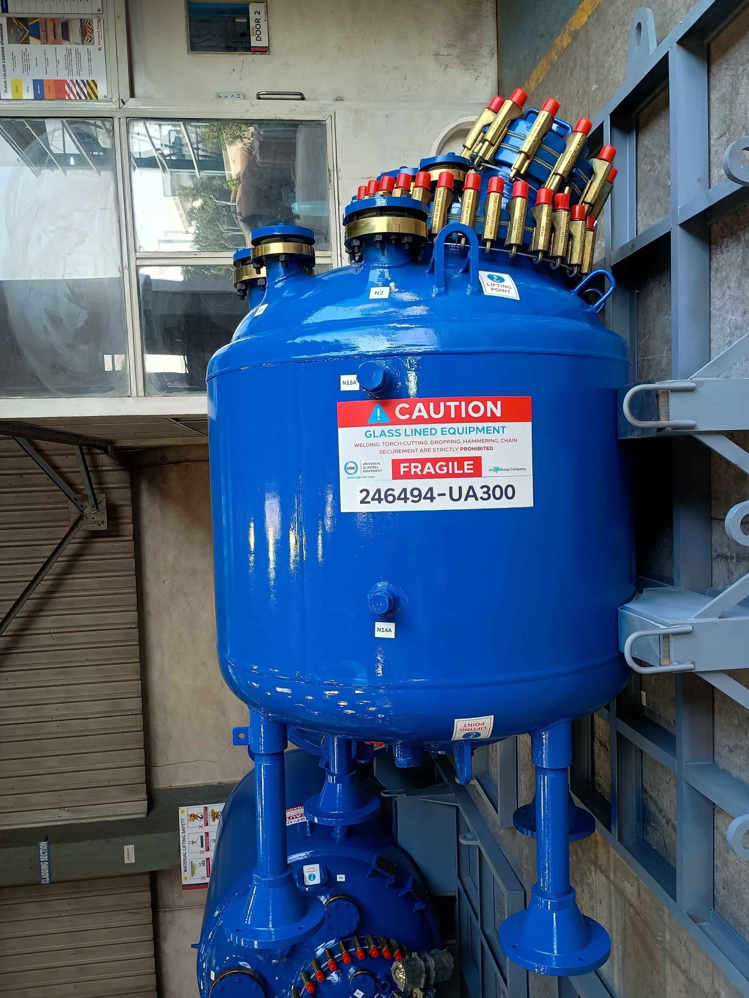 New Glasslined UGE UA-300 Batch Type Reactor Body - IPP# 246494