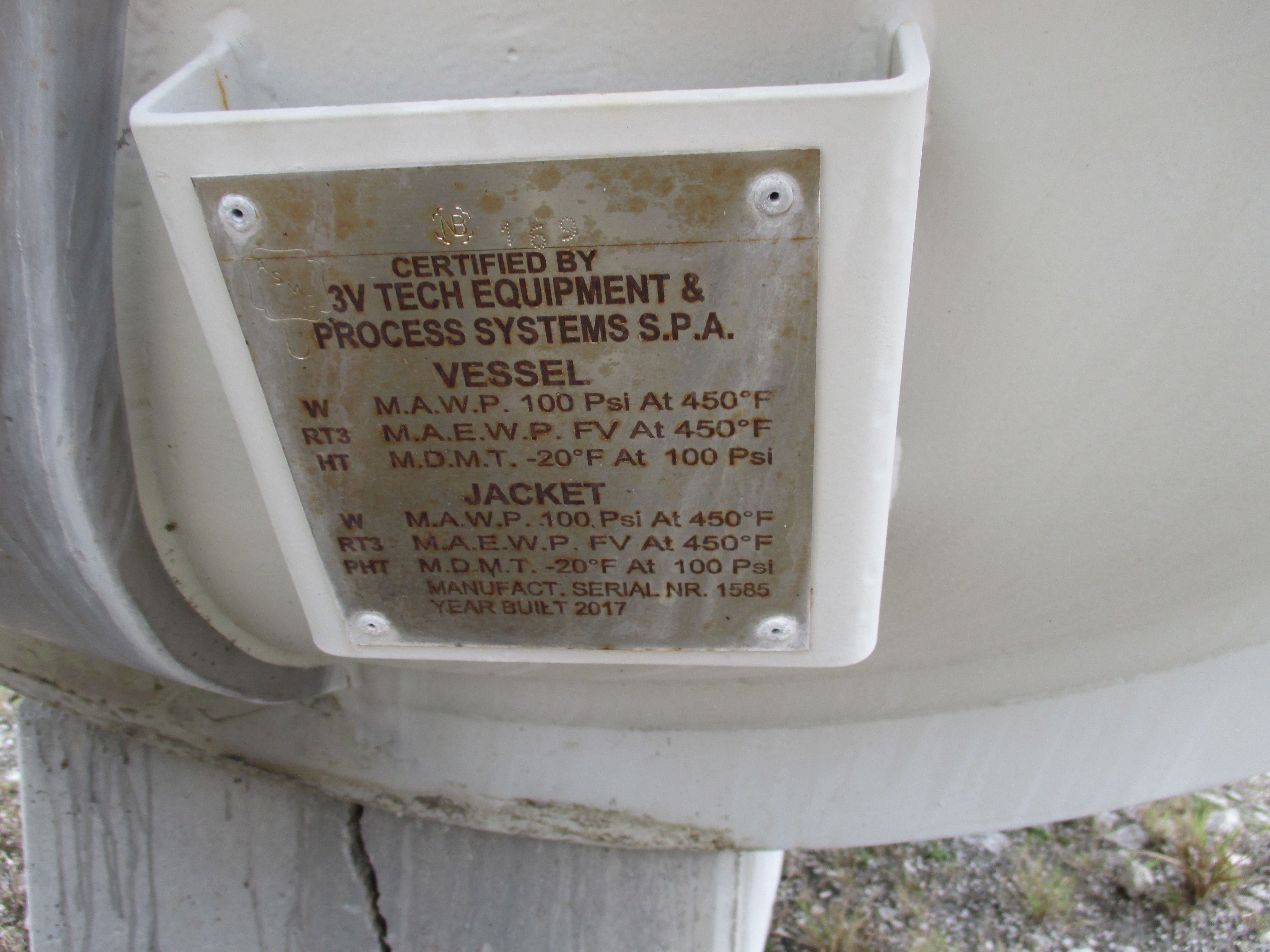 Unused Glasslined 3V Tech GA4000 Batch-Type Agitated Reactor - IPP# 246594