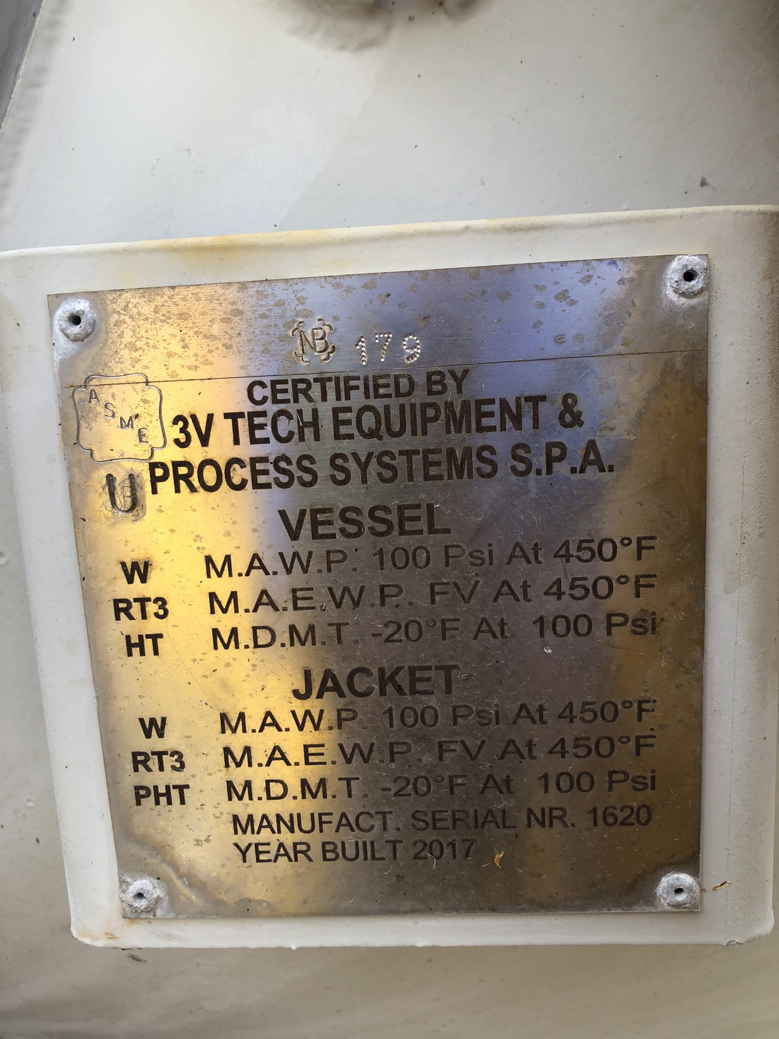Unused Glasslined 3V Tech GA4000 Batch-Type Agitated Reactor - IPP# 246595