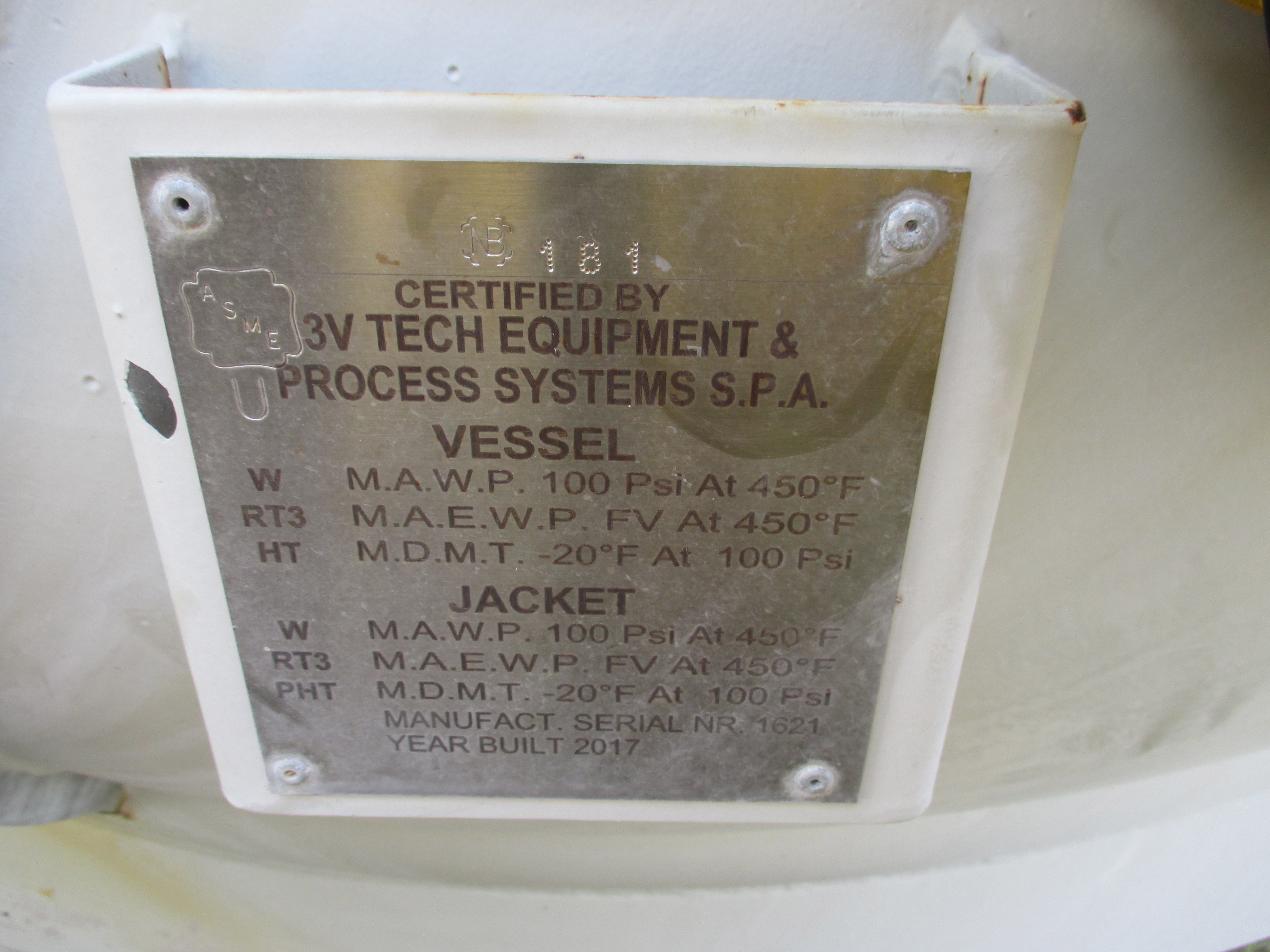 Unused Glasslined 3V Tech GA 4000 Batch-Type Agitated Reactor - IPP# 246596
