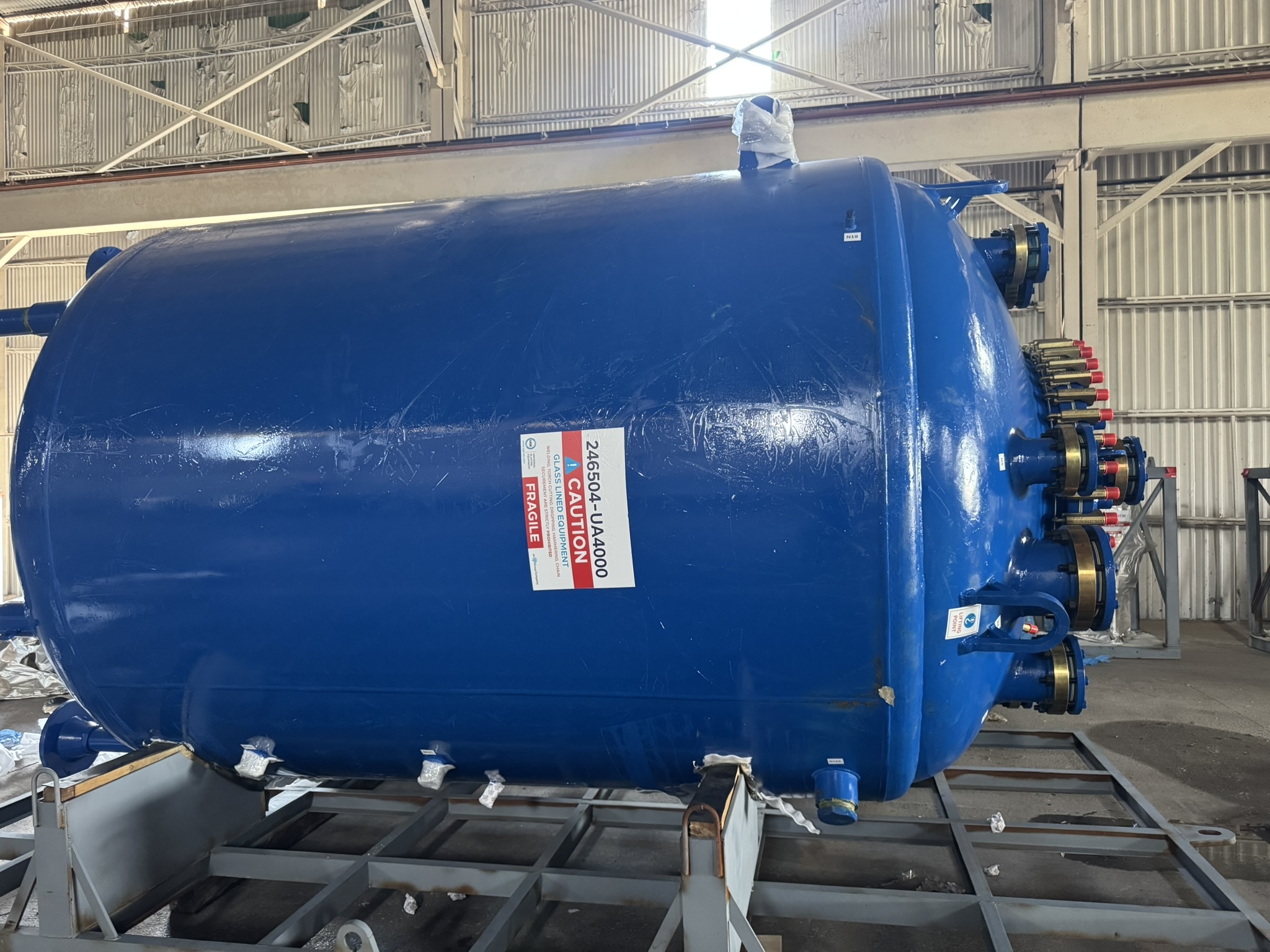 New Glasslined UGE UA-4000 Batch Type Body Only Reactor - IPP# 246504