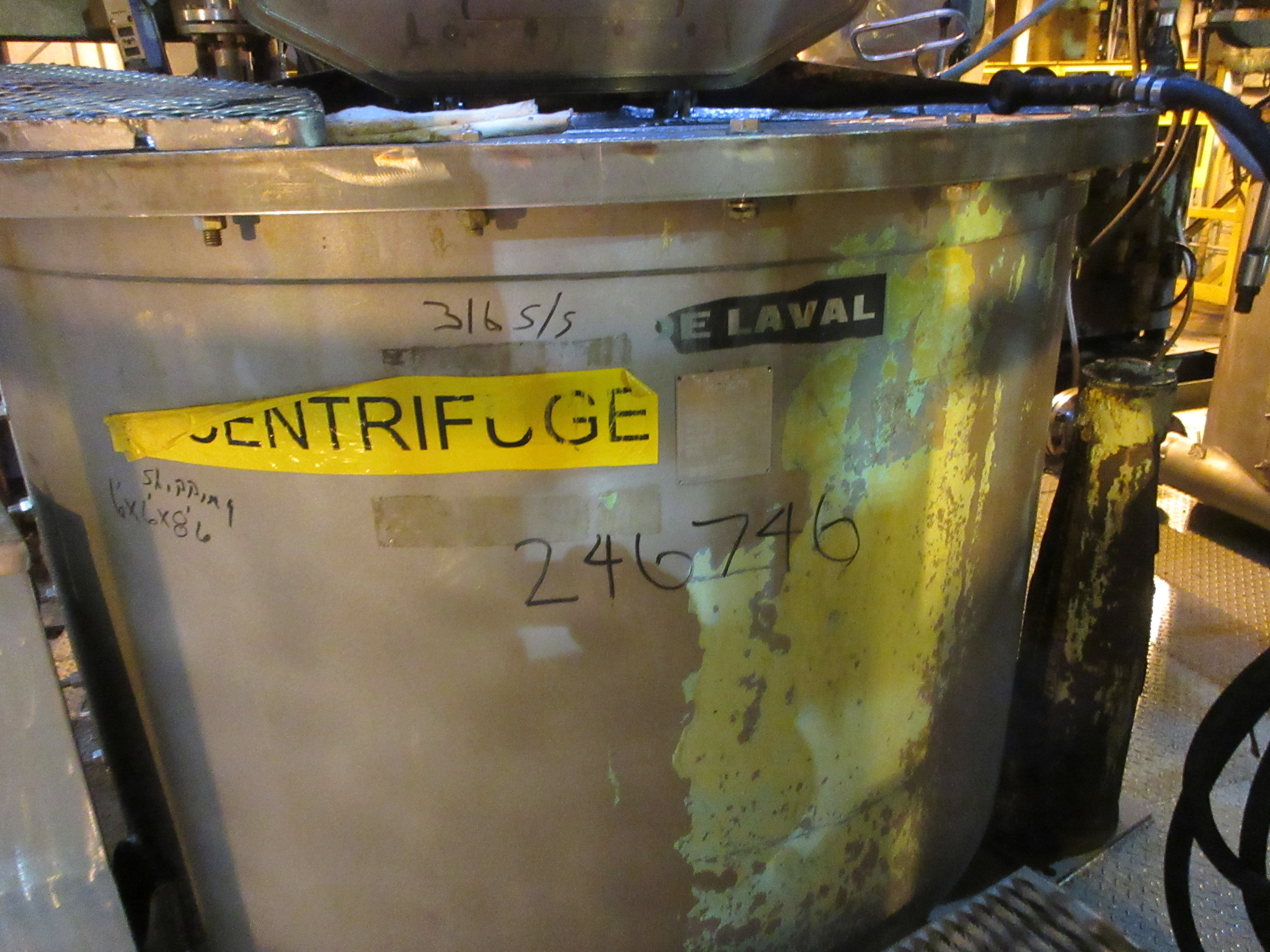 Stainless Steel 316 DeLaval Auto Discharge-Bottom Centrifuge-Basket - IPP# 246746