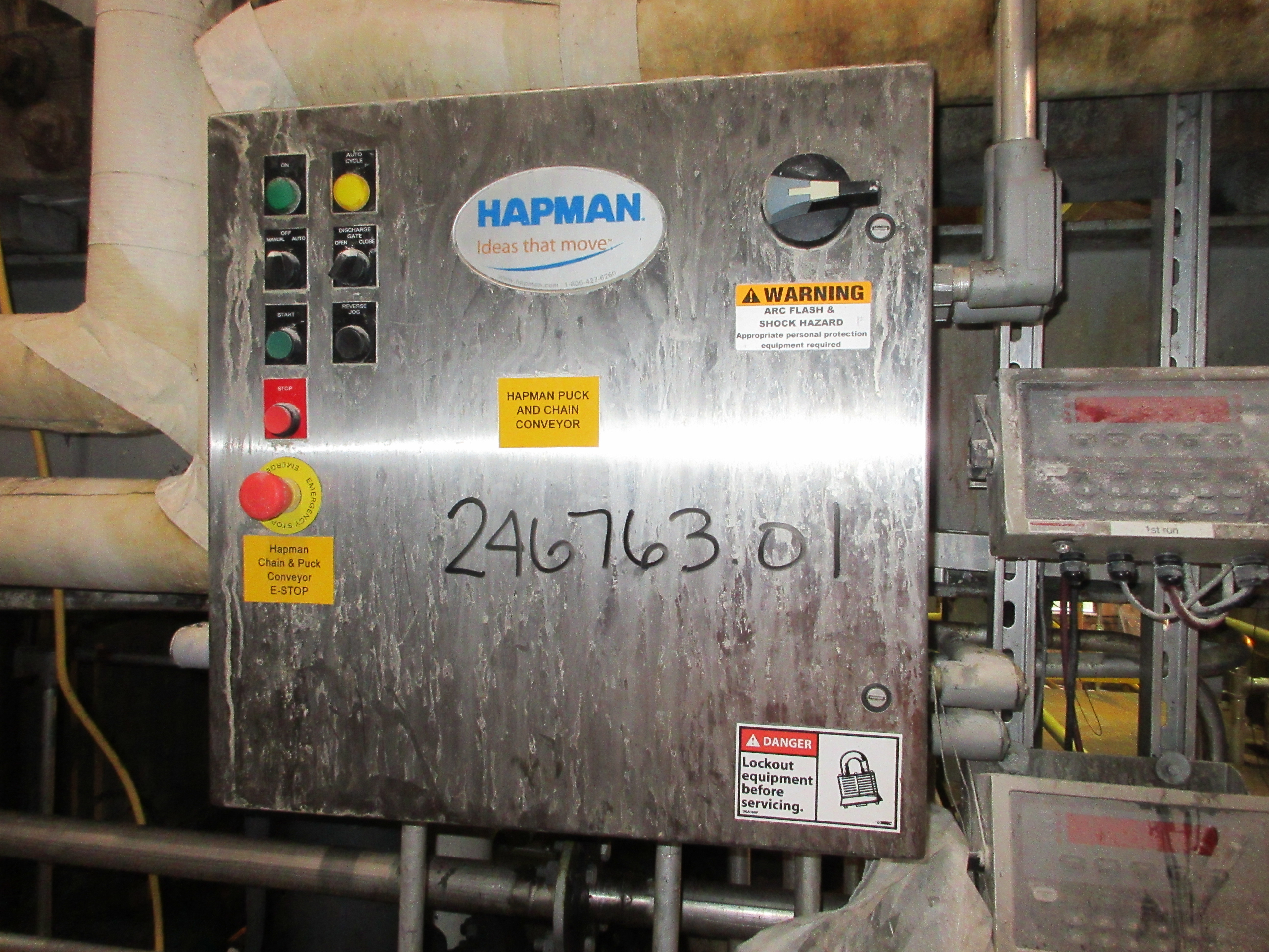  Stainless Steel 316 Puck and Chain Conveyor 88.9 mm (3.5 in) For Sale - IPP# 246763