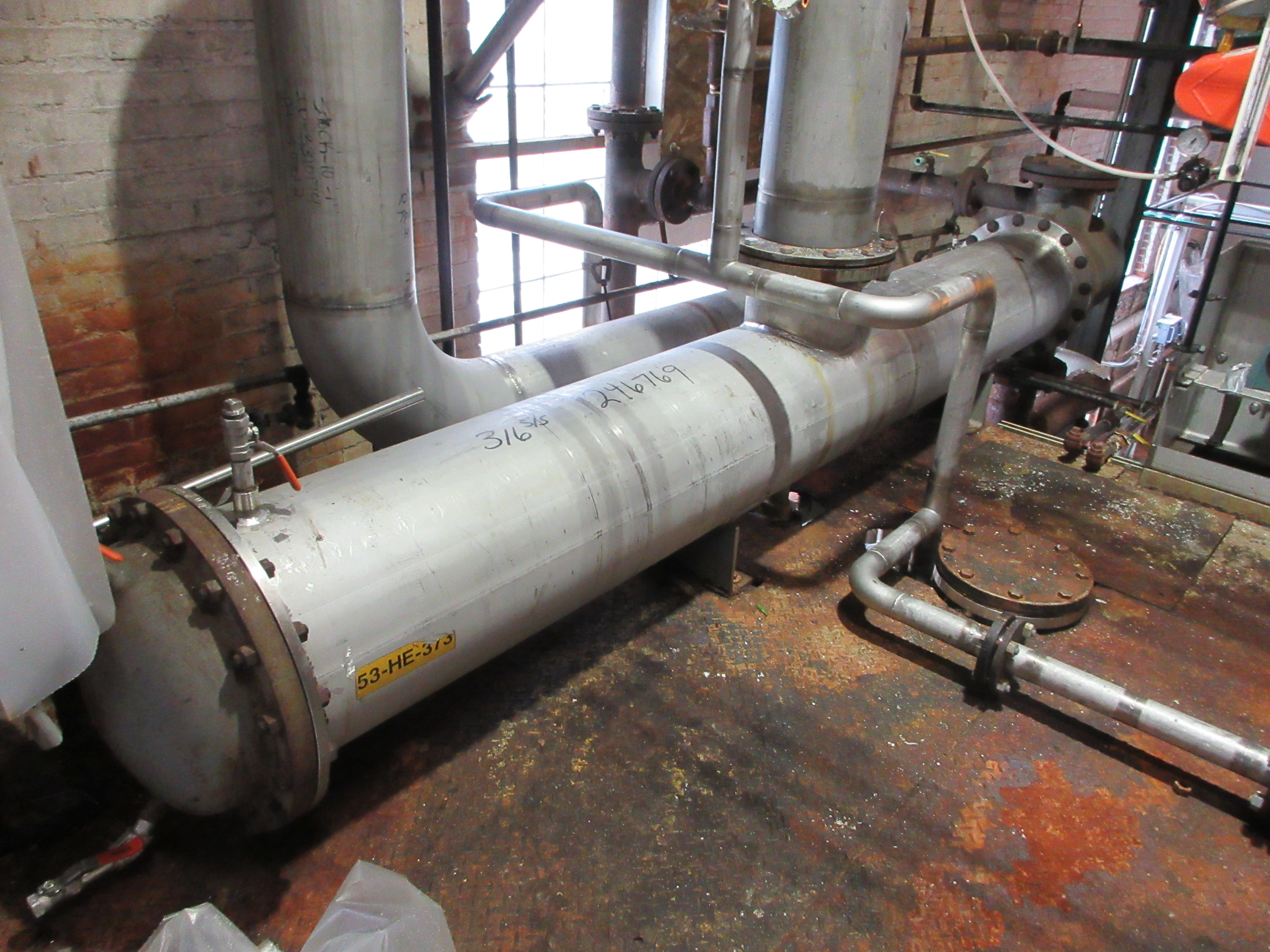  Shell and Tube Heat Exchanger 30.8 m² (331 ft²) Stainless Steel 316 For Sale - IPP# 246769