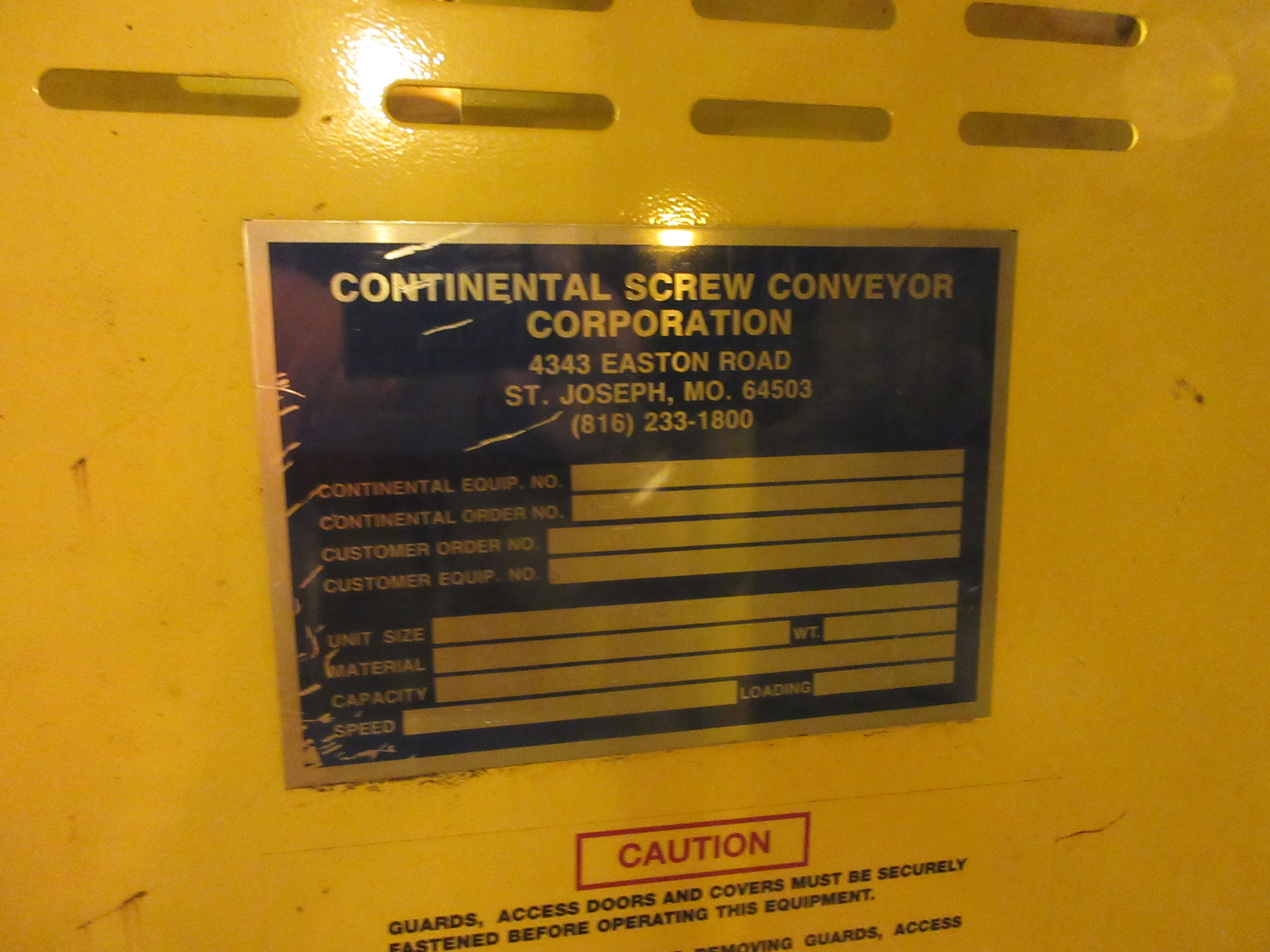  Stainless Steel 316 Screw Conveyor 355.6 mm (14 in) For Sale - IPP# 246782