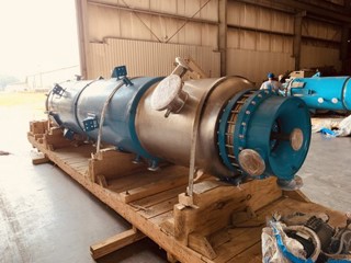 Unused Stainless Steel 304 Pfaudler 103.4-36V-274 Wiped/Thin Film Evaporator