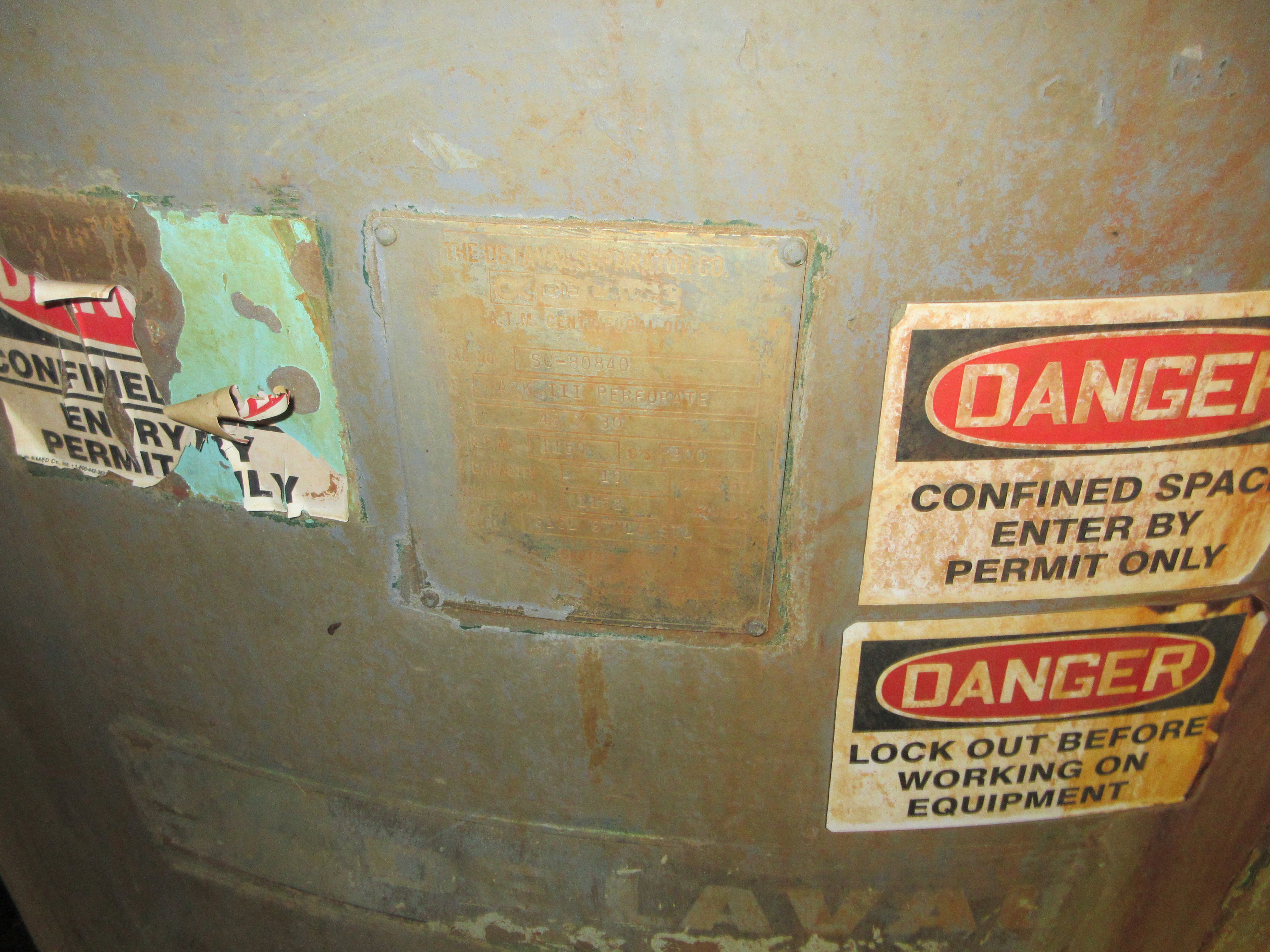 Stainless Steel 316 ATM/DeLaval Mark III Perforate Auto Discharge-Bottom Centrifuge-Basket - IPP# 246897