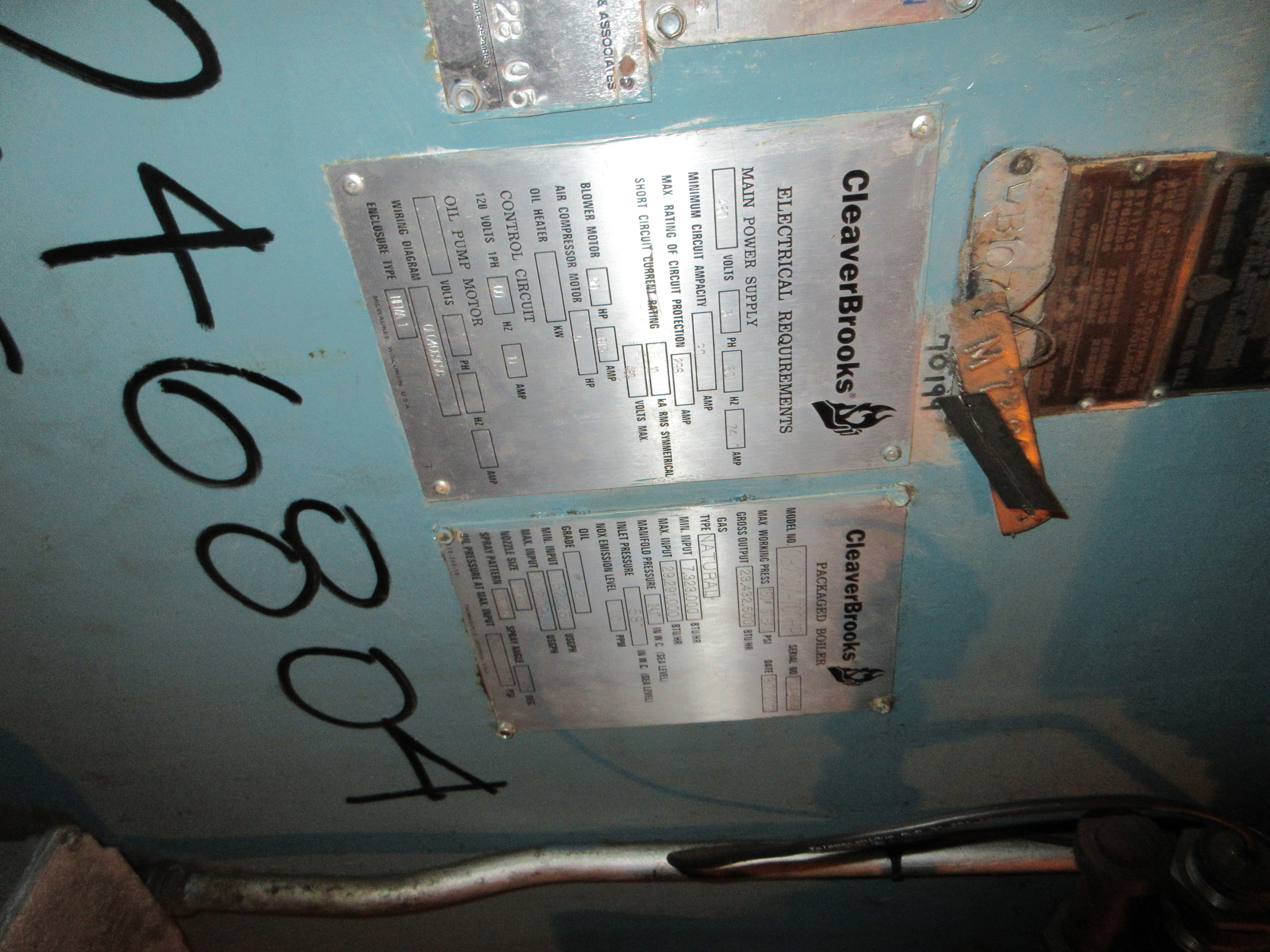  Steam Boiler 10,450 kg/h (23,000 lb/h) Carbon Steel For Sale - IPP# 246804