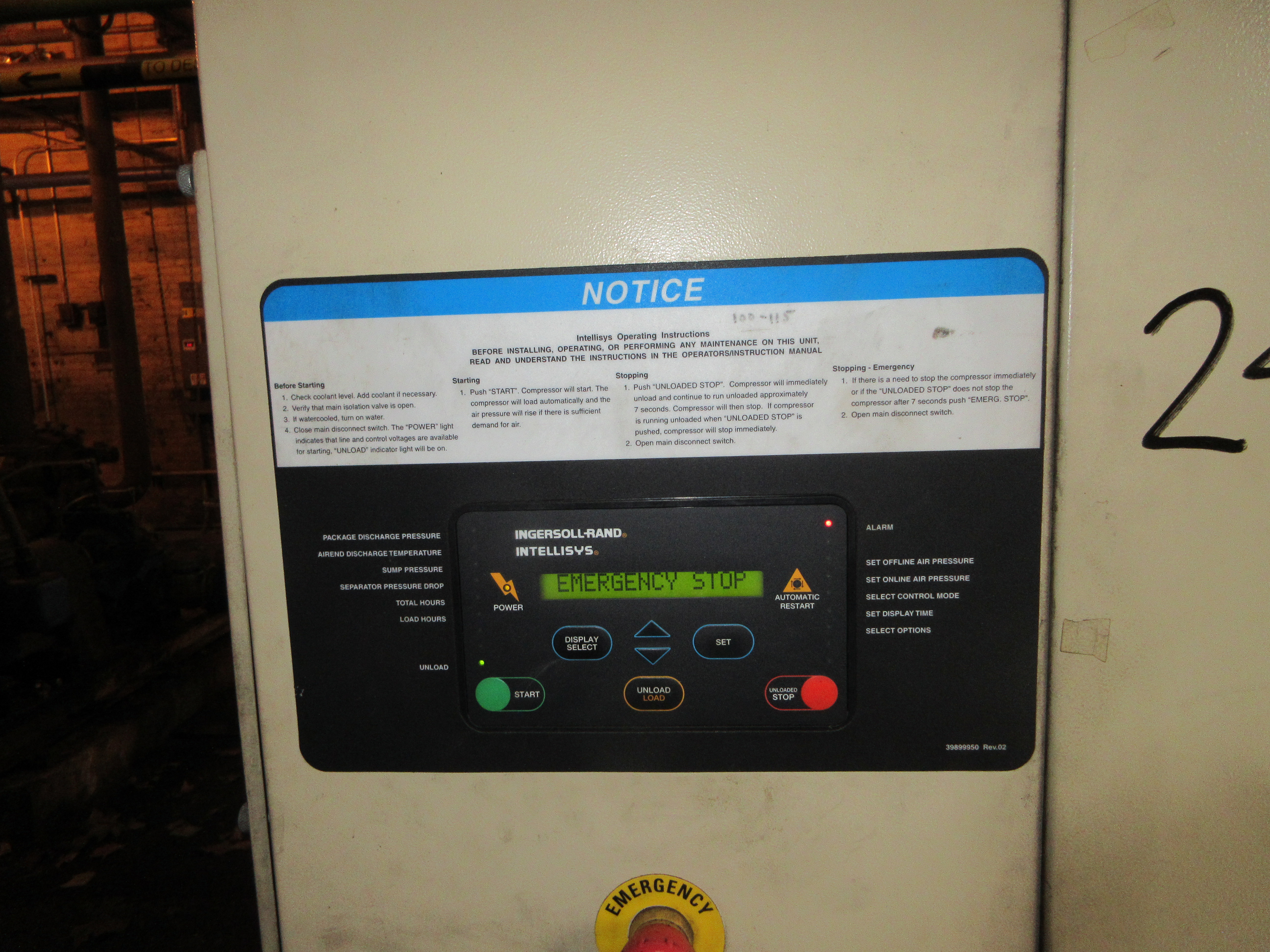 Carbon Steel Ingersoll Rand SSR-EP100 Centrifugal Compressor - IPP# 246810