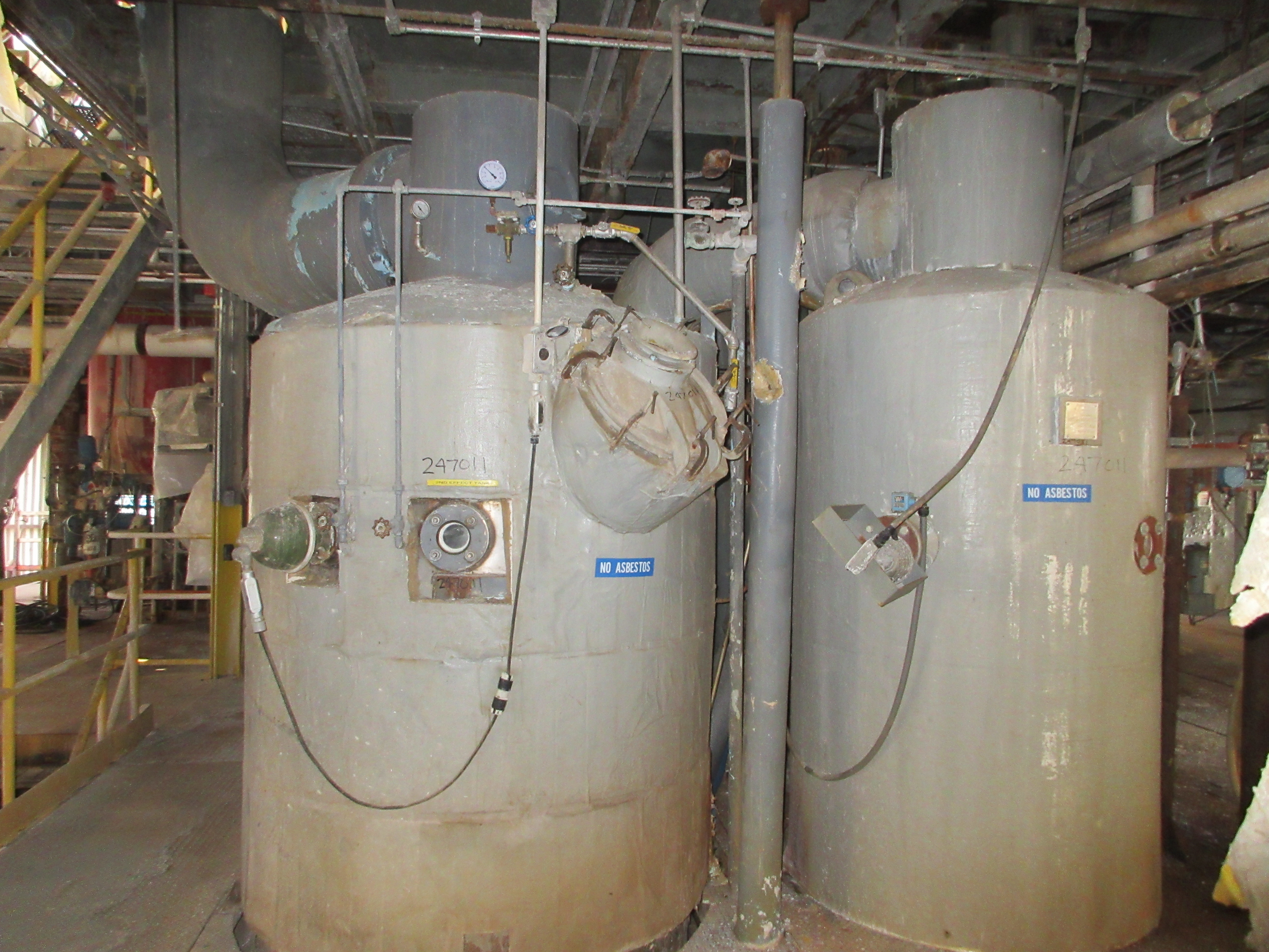  Stainless Steel 304 Rising/Falling Film Evaporator 9,573 kg/h (21,105 lb/h) For Sale - IPP# 247011