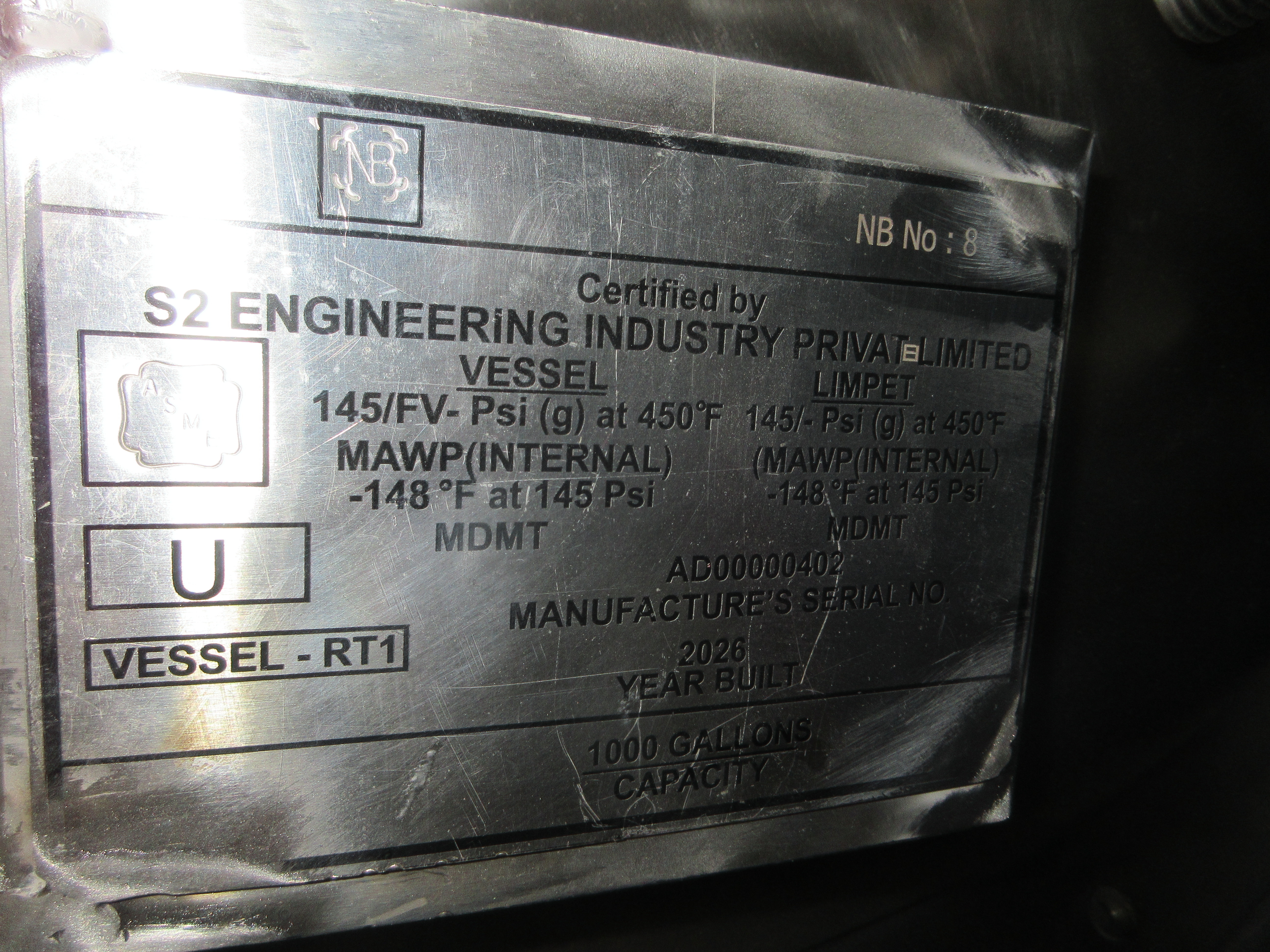 New Hastelloy - C22 Gale Process Solutions Batch-Type Agitated Reactor - IPP# 247115