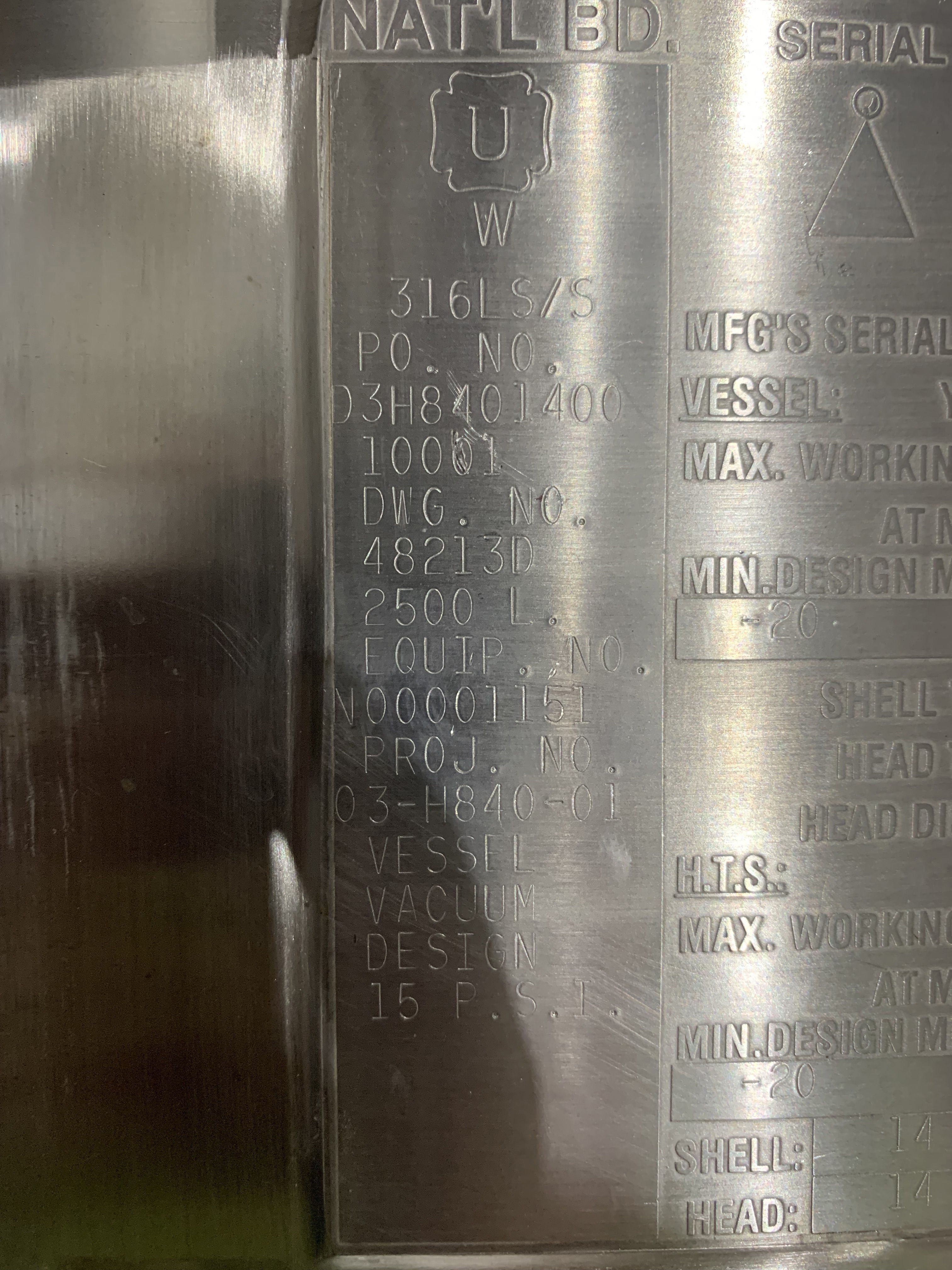 Polished Sanitary Stainless Steel 316L Precision Stainless  Batch-Type Agitated Reactor - IPP# 247244