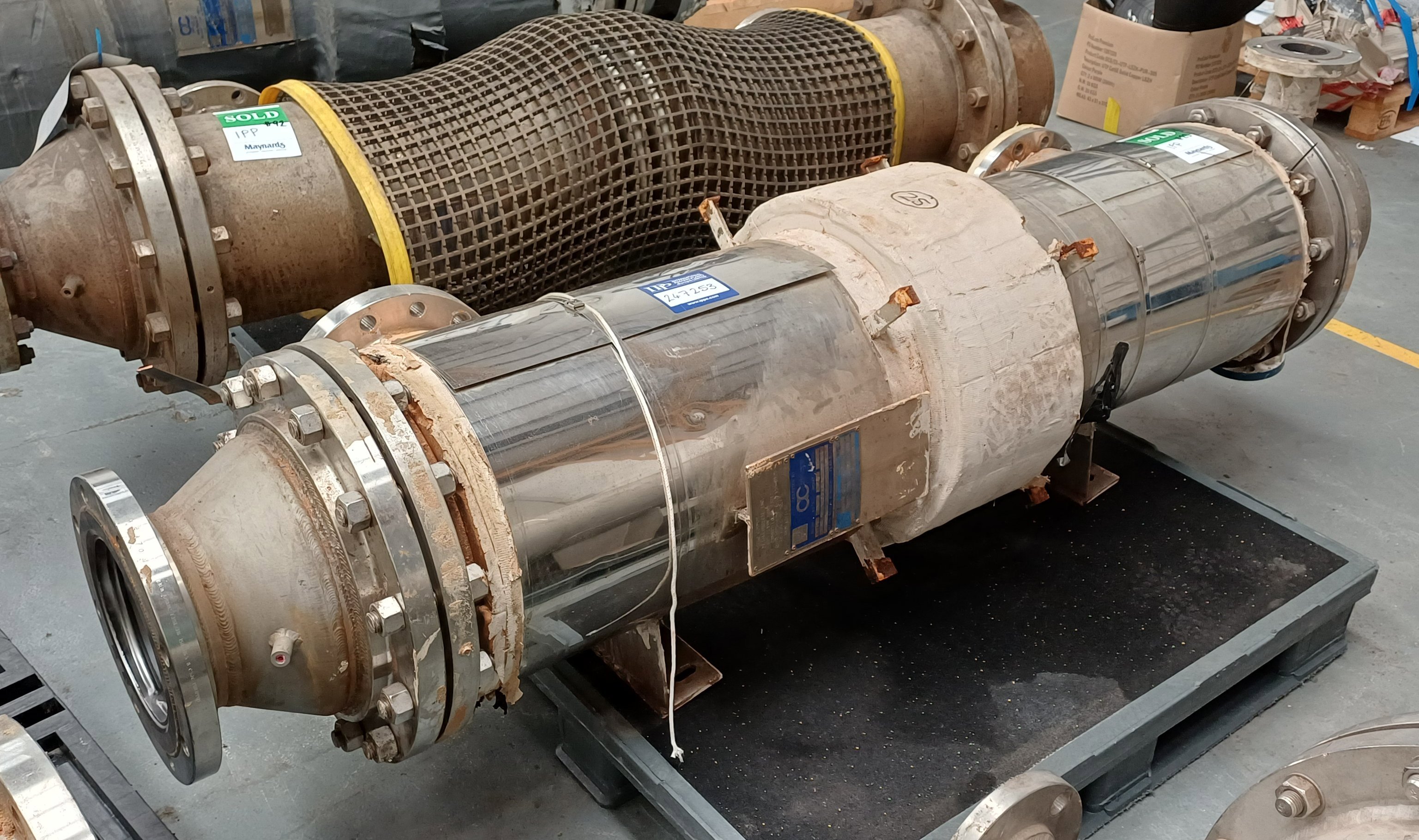 Tantalum Tube, head and 316L stainless steel shell Heat Exchanger - IPP# 247253