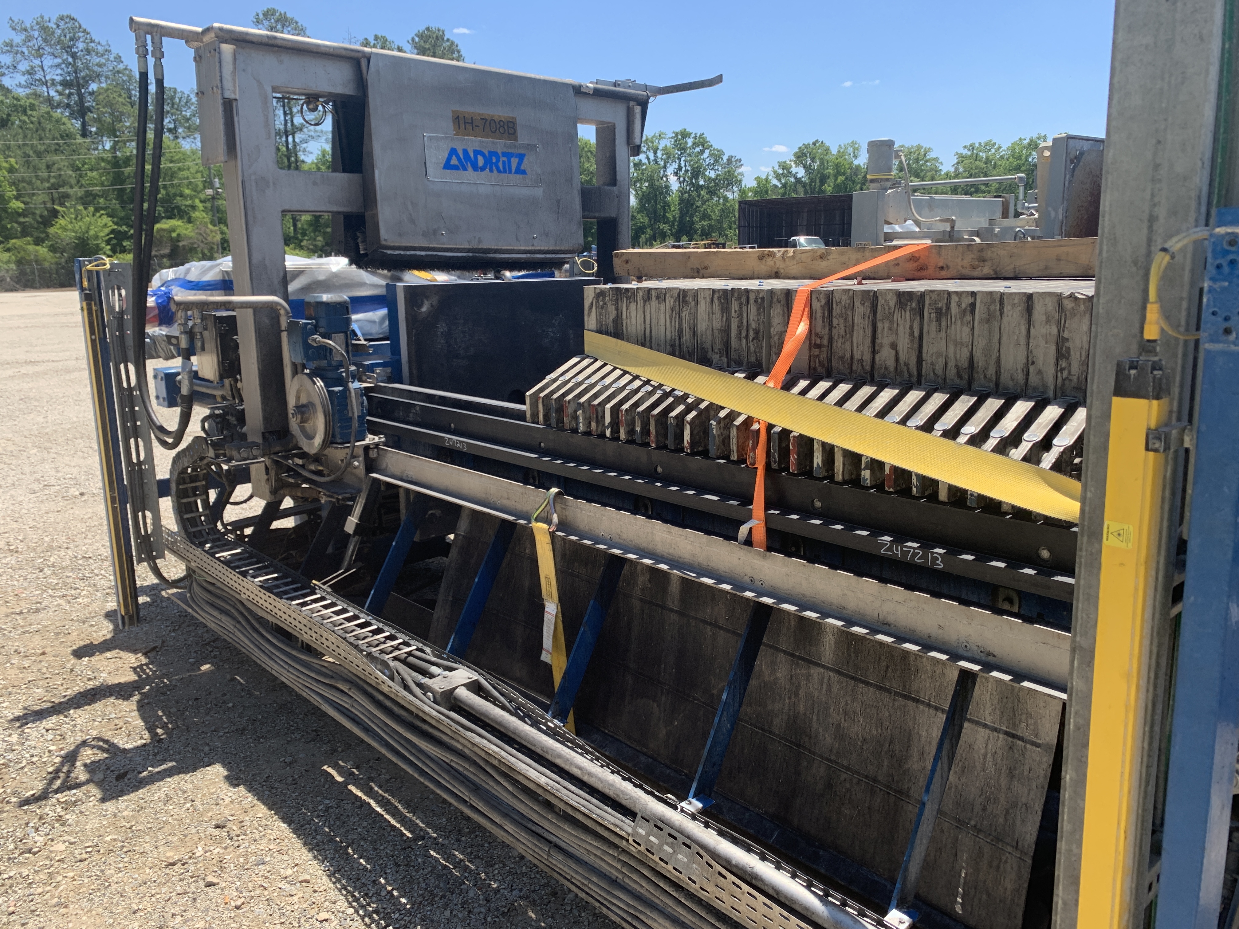 Filter Press, 532 Sq.Ft. filtration Area, Polypropylene Plates, Manufactured by Andritz - IPP# 247213