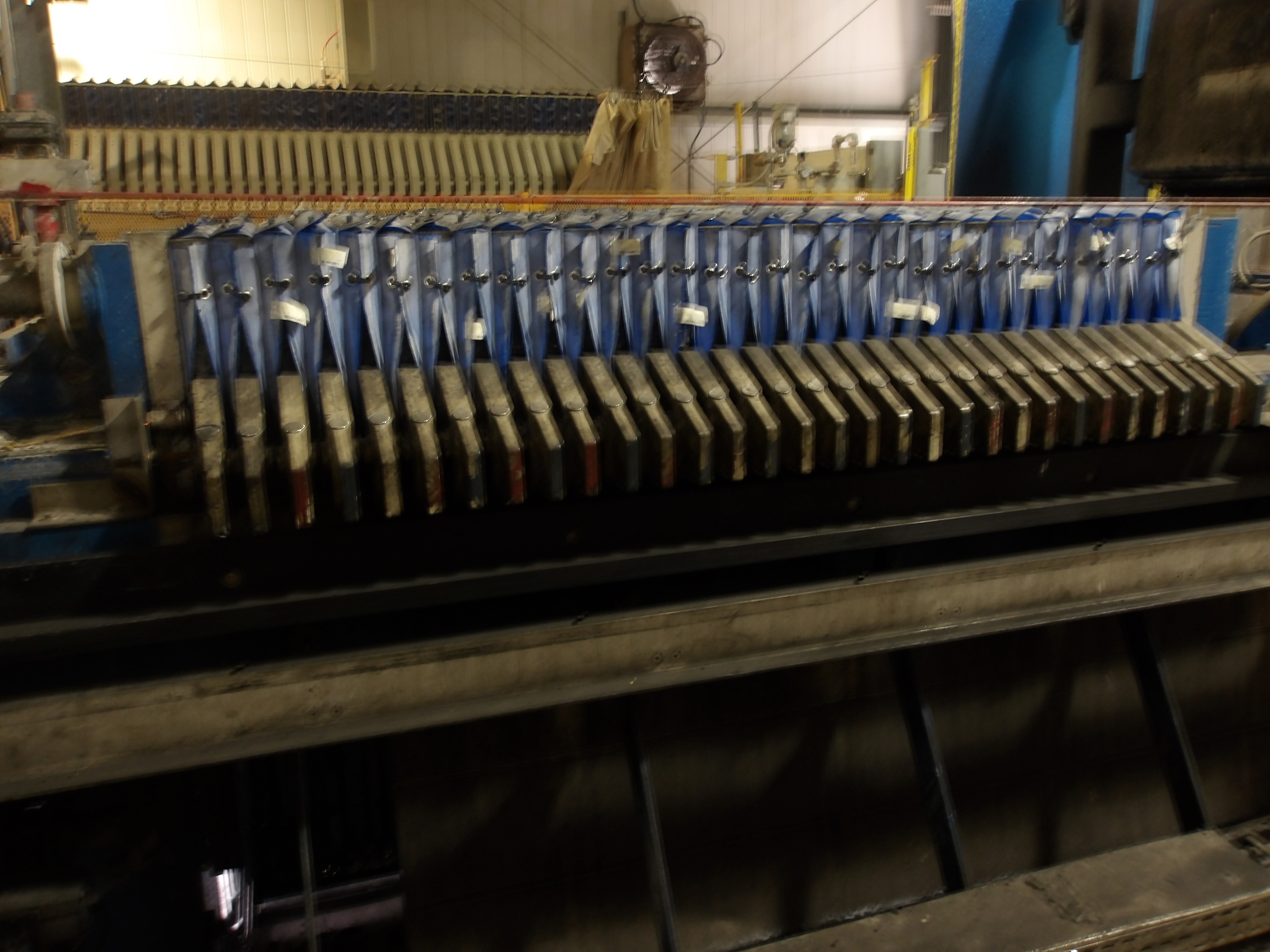 Filter Press, 532 Sq.Ft. filtration Area, Polypropylene Plates, Manufactured by Andritz - IPP# 247213