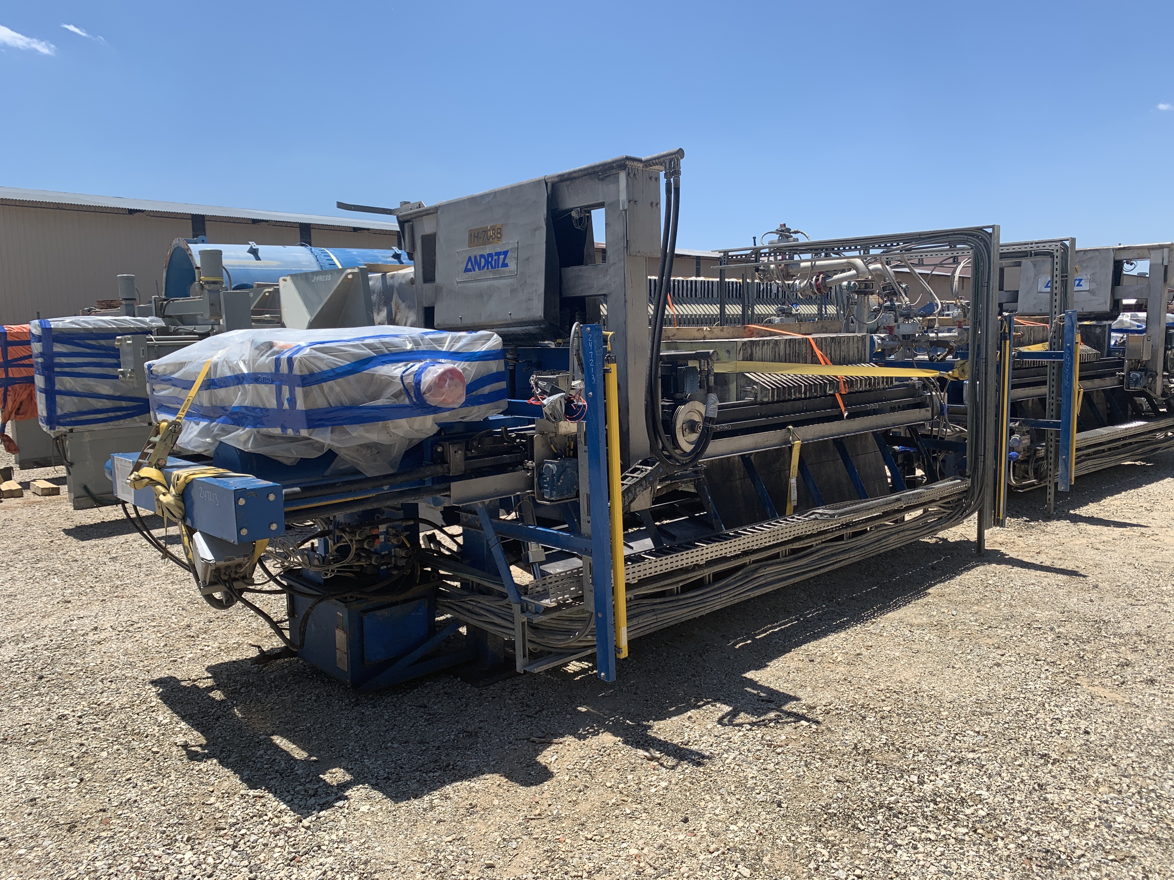 Filter Press, 532 Sq.Ft. filtration Area, Polypropylene Plates, Manufactured by Andritz - IPP# 247213