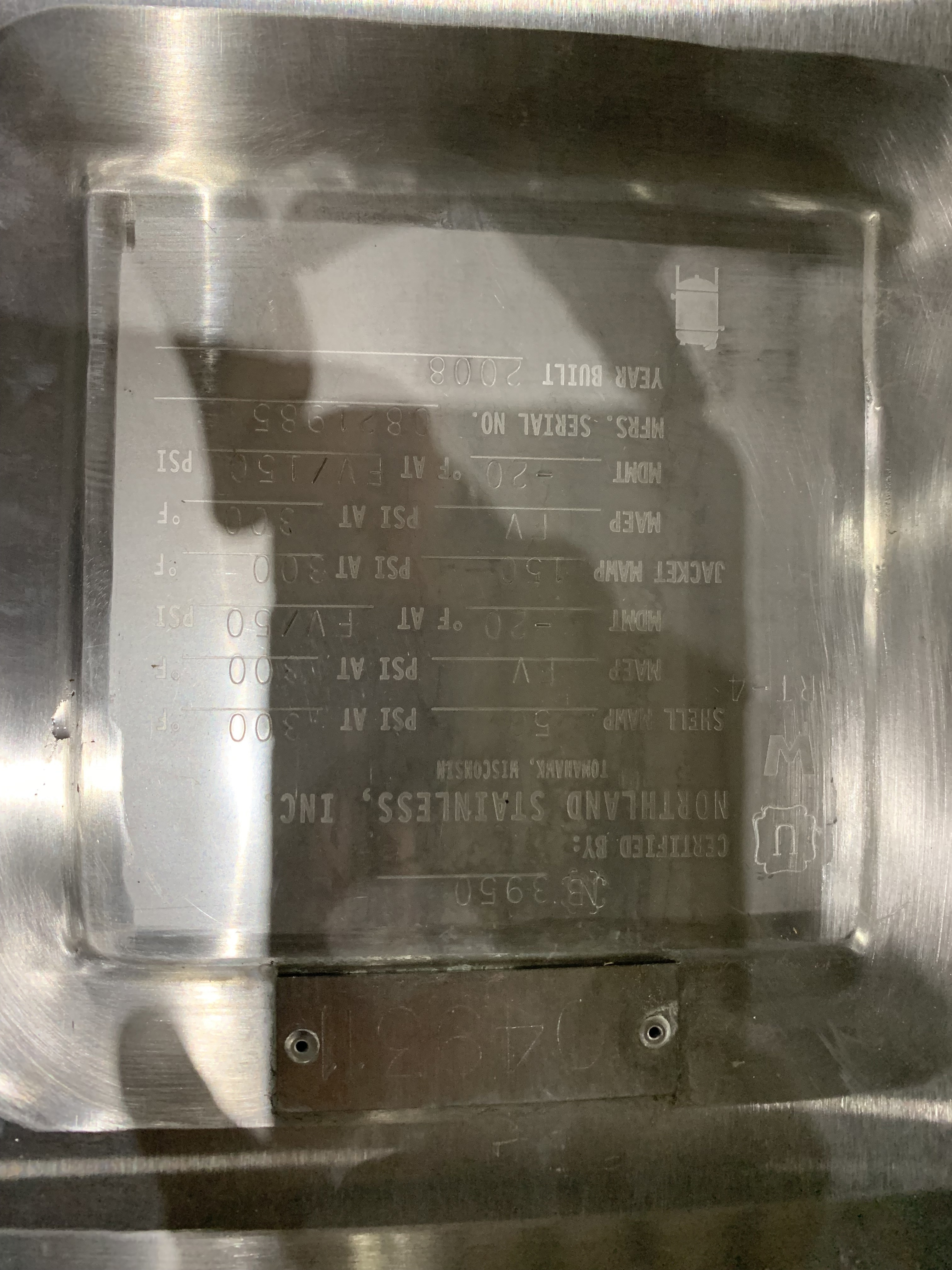 Stainless Steel 316L Northland Stainless Reactor - IPP# 247390