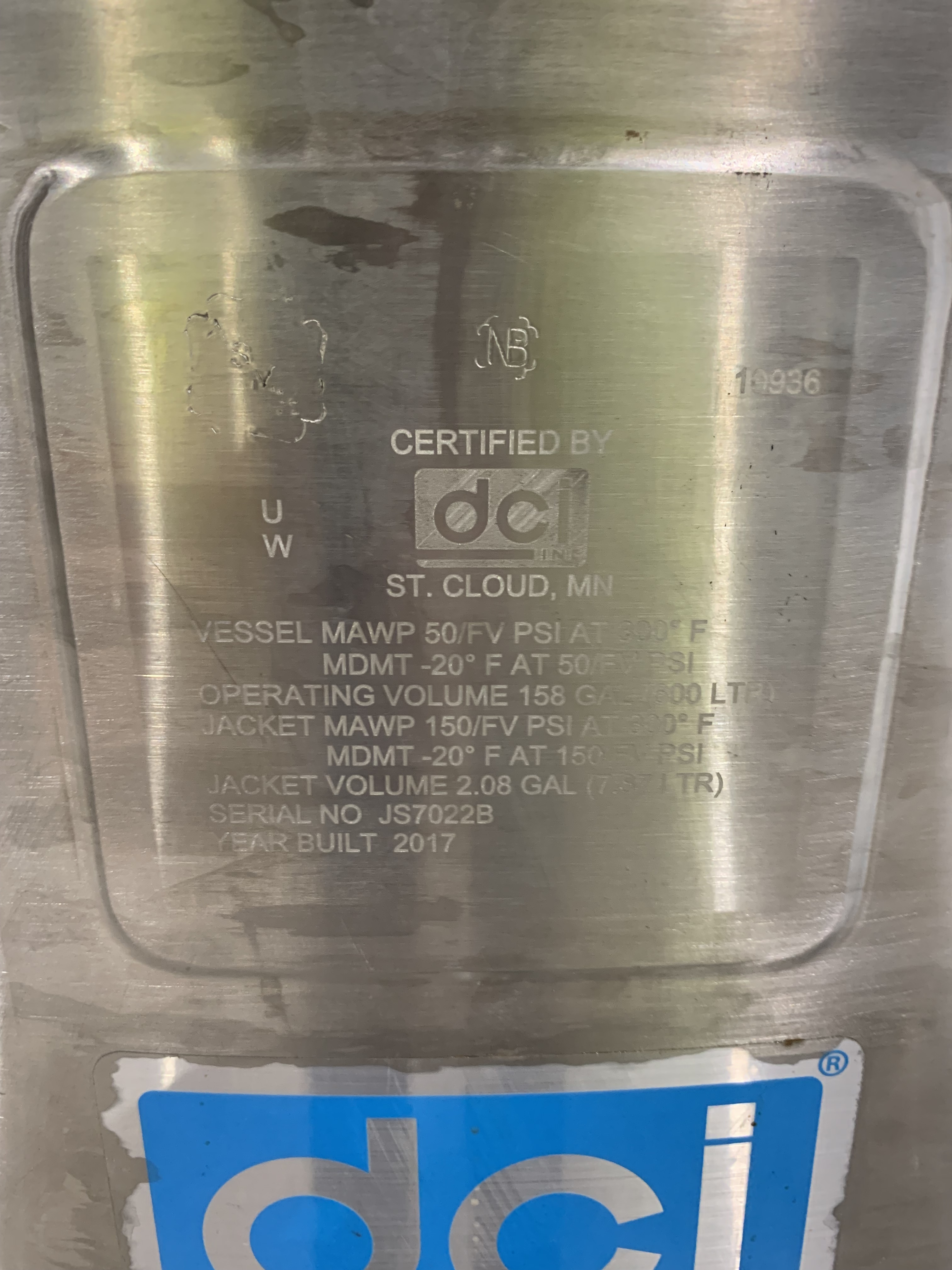 DCI, Inc. Batch-Type Agitated Reactor - IPP# 247323