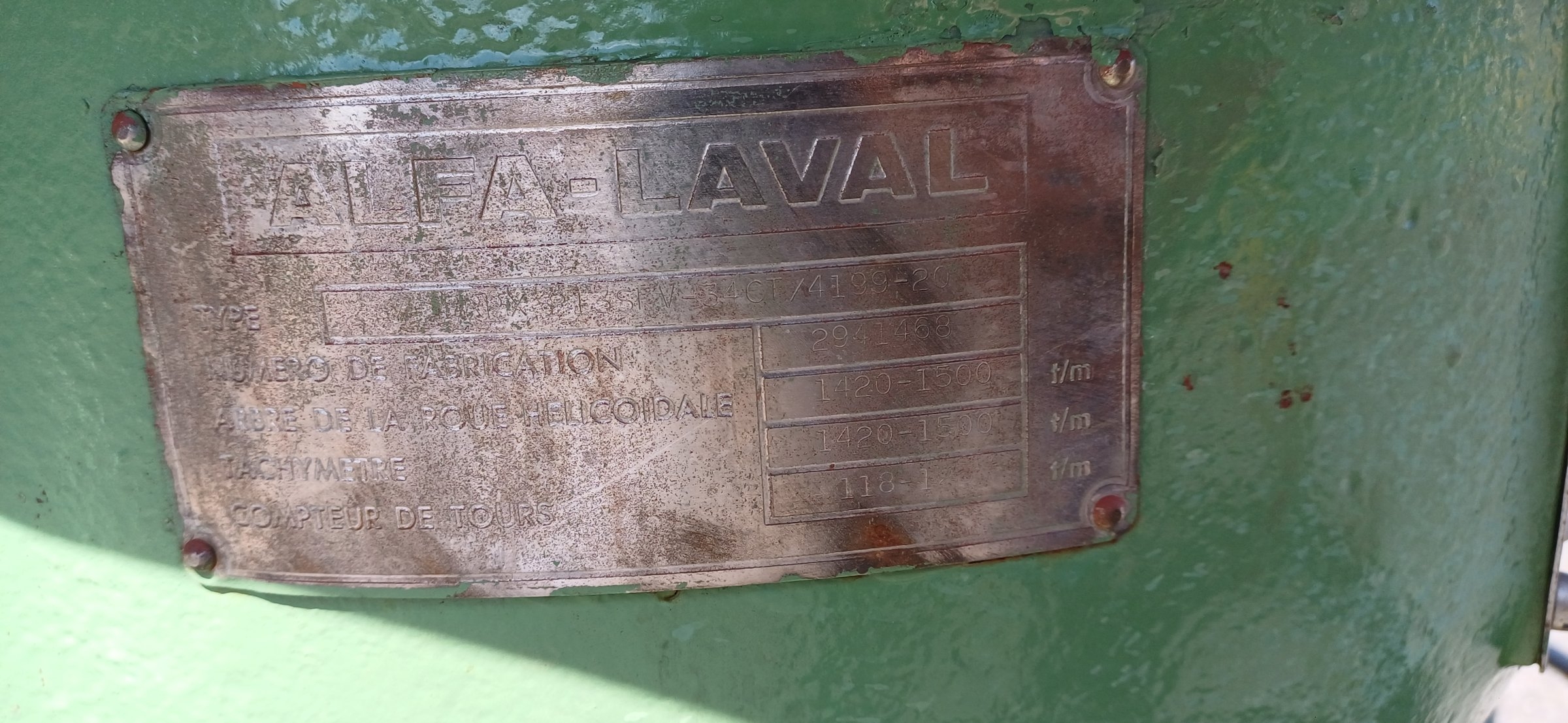 Stainless Steel 316L Alfa Laval HMBRPX 213-SFV-34C1/4189-20 Disc Bowl Centrifuge - IPP# 248274