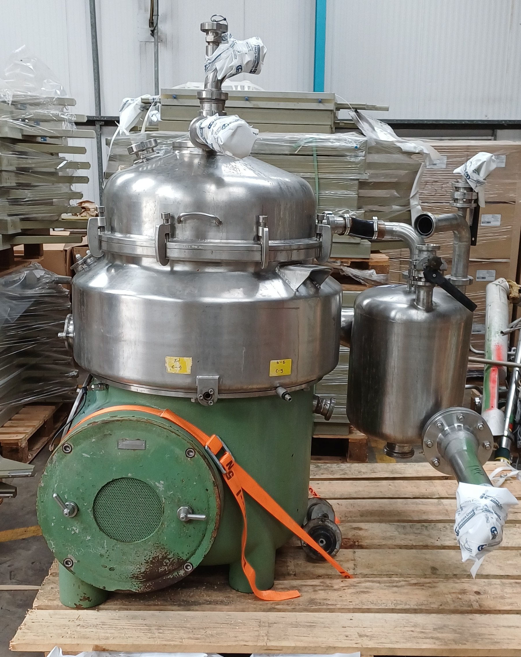 Stainless Steel 316L Westfalia HDB 75-76-016 Disc Bowl Centrifuge - IPP# 248279