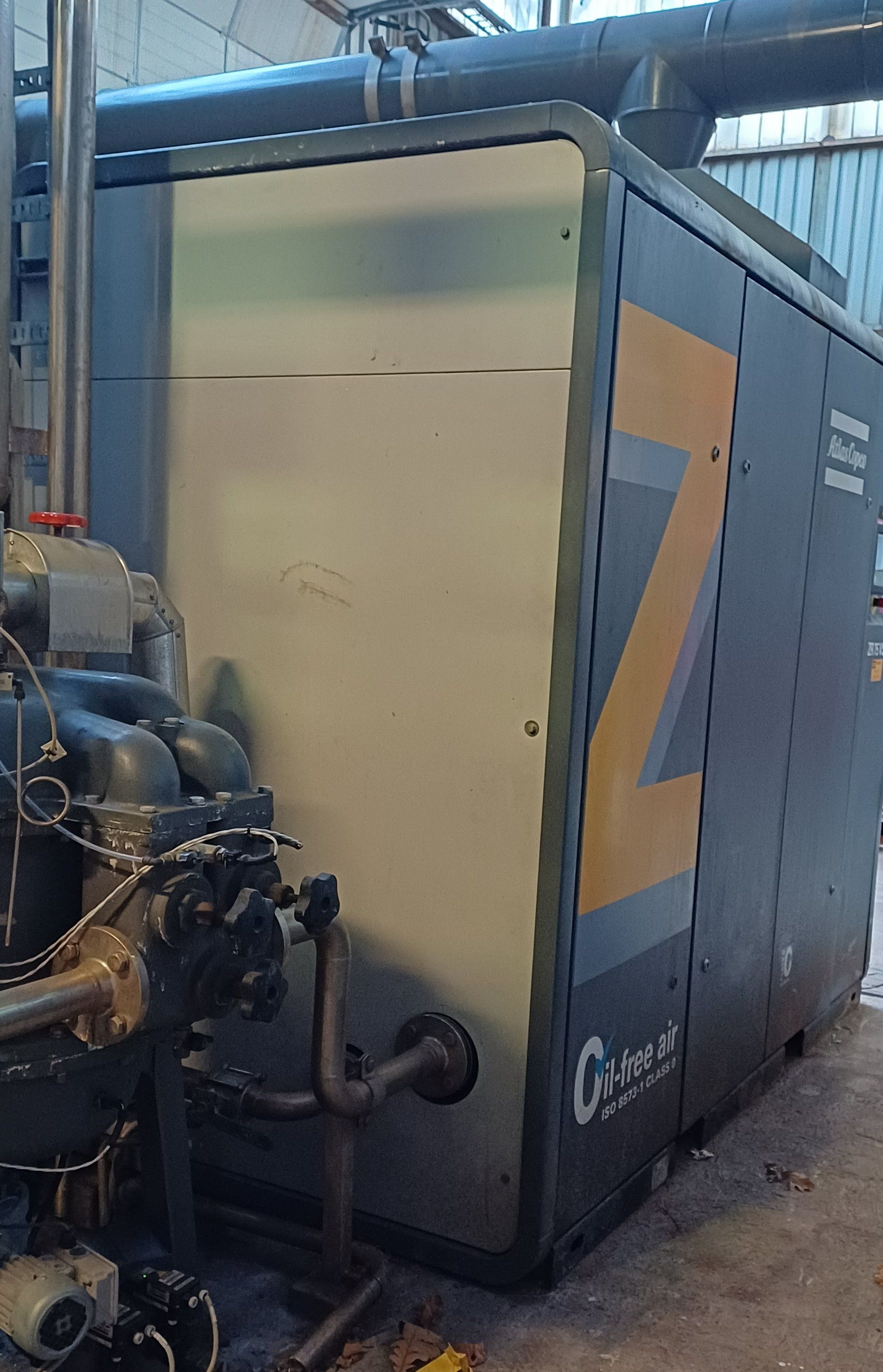 Carbon Steel Atlas Copco ZR90 VSD Rotary Screw Compressor - IPP# 248284