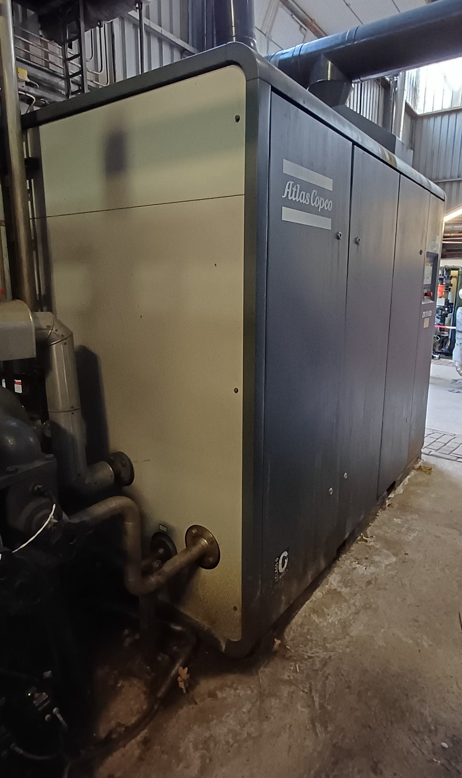 Carbon Steel Atlas Copco ZR75 VSD Rotary Screw Compressor - IPP# 248285