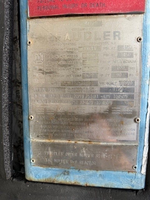 Batch-Type Agitated Reactor - IPP# 248458